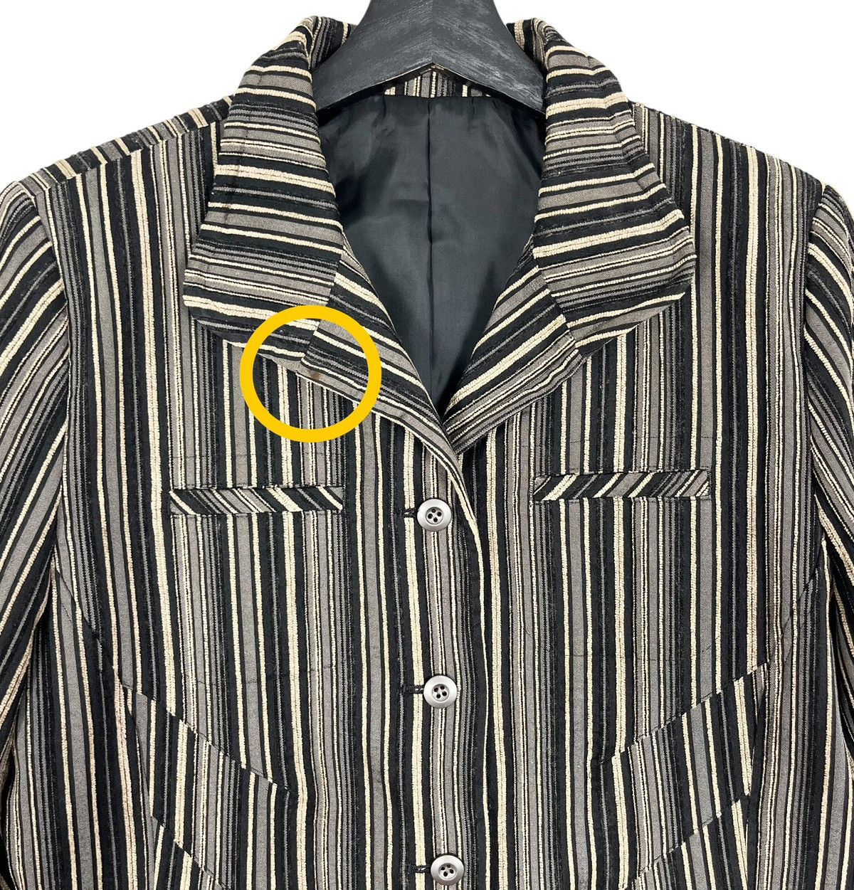Designer × Japanese Brand Japanese Brand Noa-Ge Sophisticated Stripes Blazer Jacket Size L / US 10 / IT 46 - 3 Thumbnail