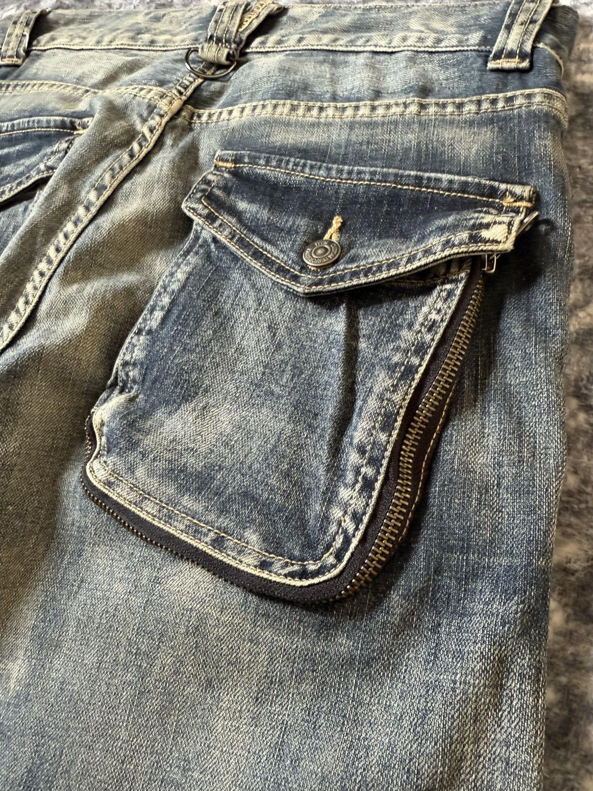 PPFM × The Smiths 2000s PPFM Japan Curve Leg Gun Pocket Jeans Size US 30 / EU 46 - 17 Thumbnail