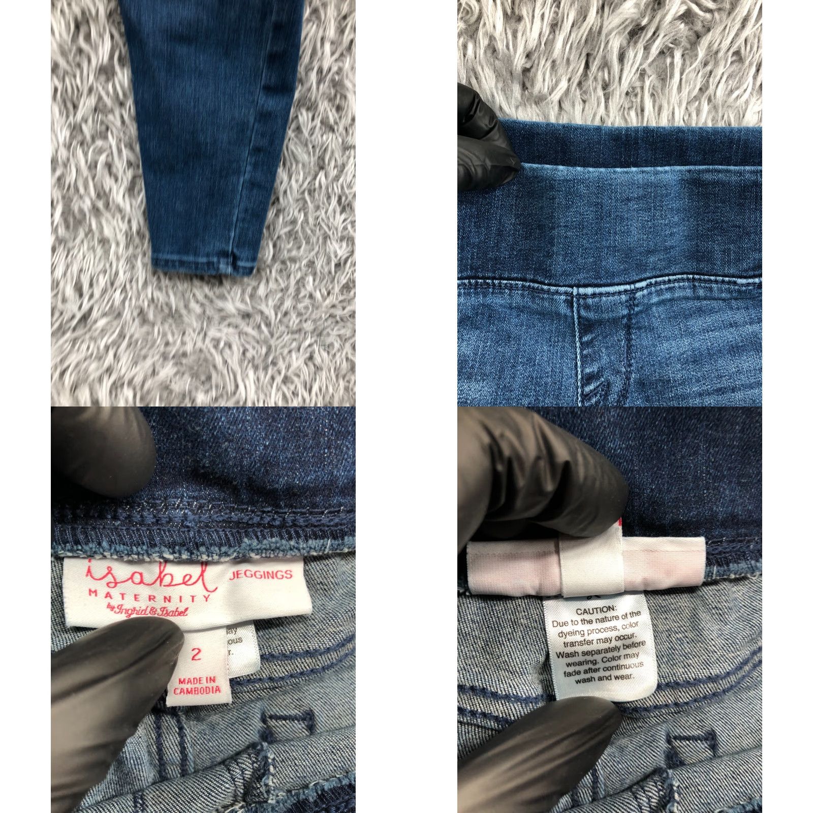 Vintage Ingrid & Isabel Maternity Jegging Jeans Size 2 Womens Medium Wash Blue Size 26" / US 2 / IT 38 - 8 Thumbnail