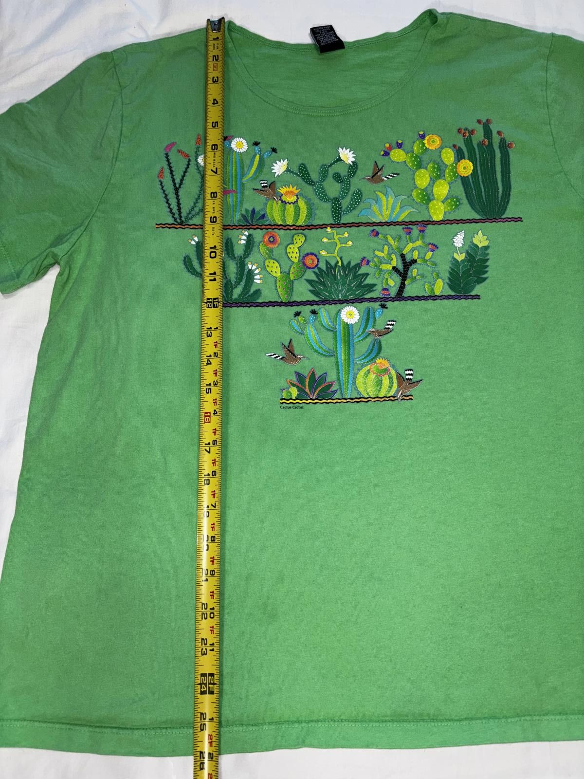 Designer Vintage Cactus Graphic T-Shirt Size L / US 10 / IT 46 - 7 Thumbnail