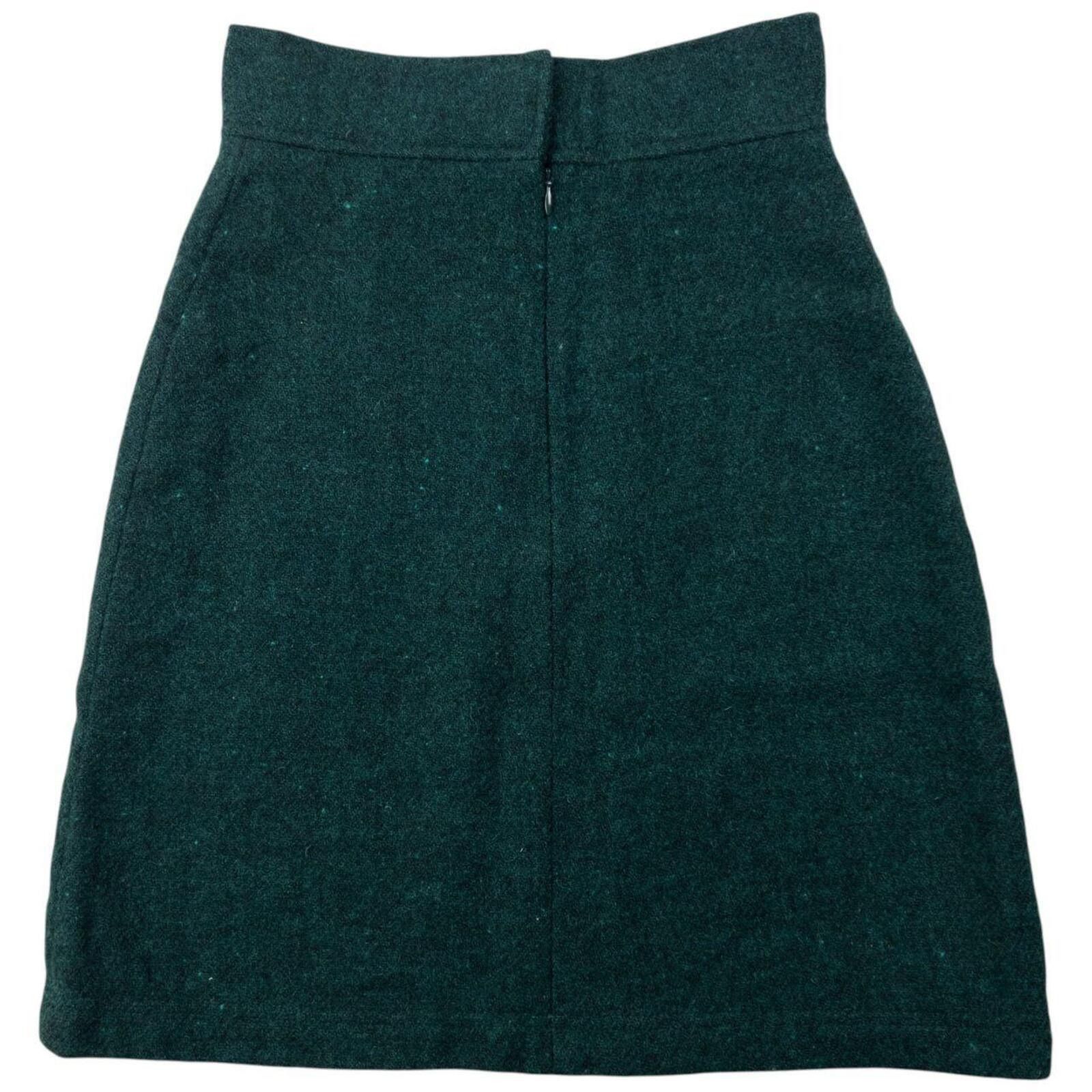 Miu Miu Vintage 2000s Miu Miu Wool Skirt Womens Size W24 Size 25" / US 0 / IT 36 - 2 Thumbnail