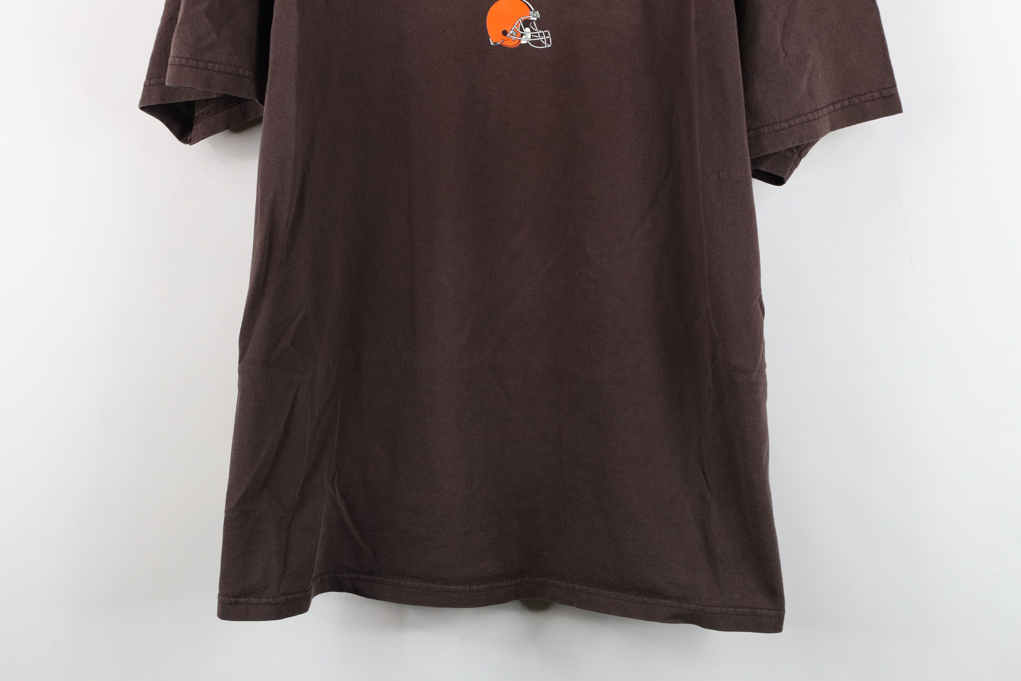 Vintage Vintage NFL Spell Out Cleveland Browns Football T-Shirt Size US XXL / EU 58 / 5 - 3 Thumbnail