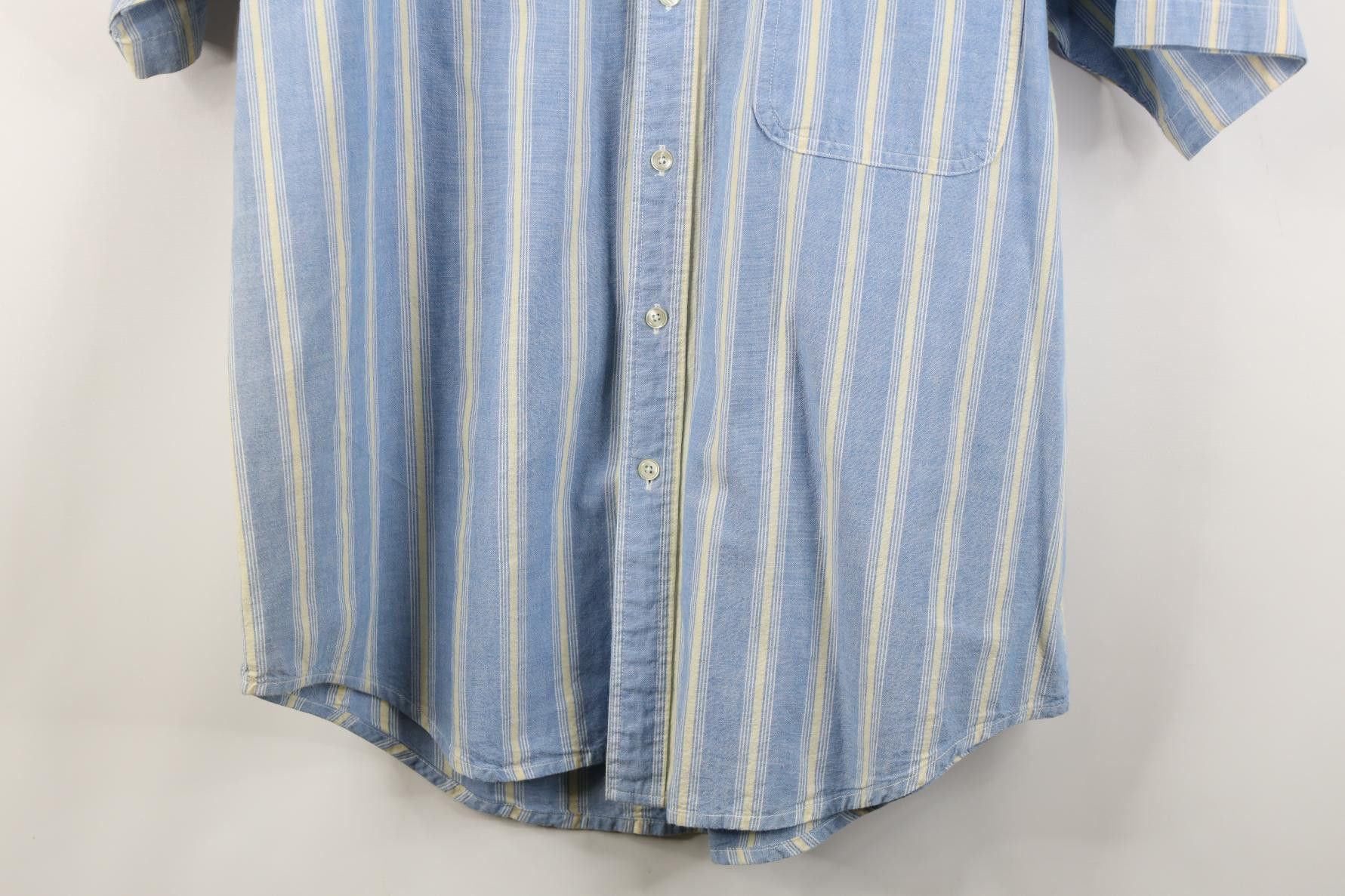 L.L. Bean Vintage 90s LL Bean Block Short Sleeve Button Down Shirt Size US L / EU 52-54 / 3 - 3 Thumbnail
