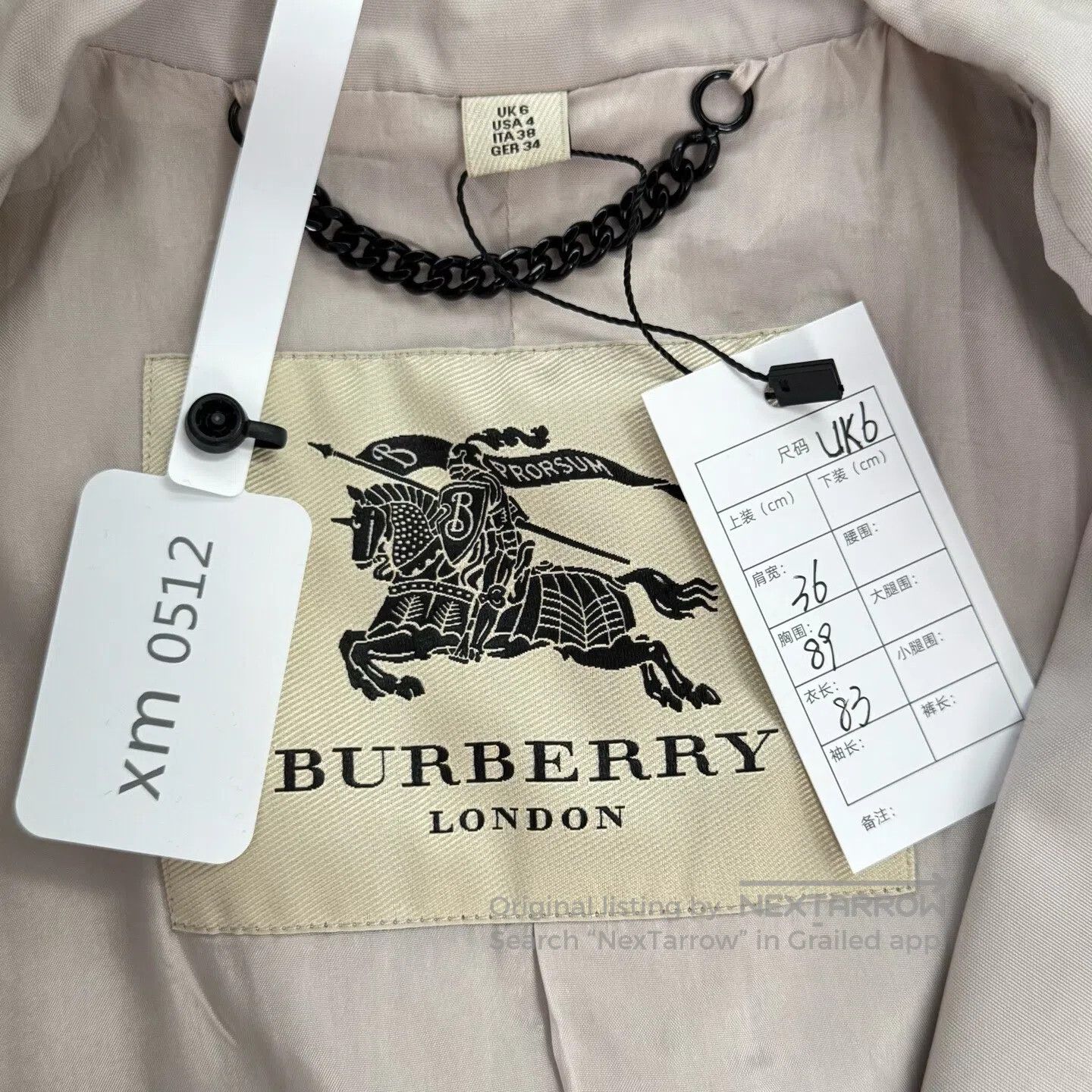 Burberry Burberry Trench Coat Jacket| Size XS / US 0-2 / IT 36-38 - 2 Thumbnail