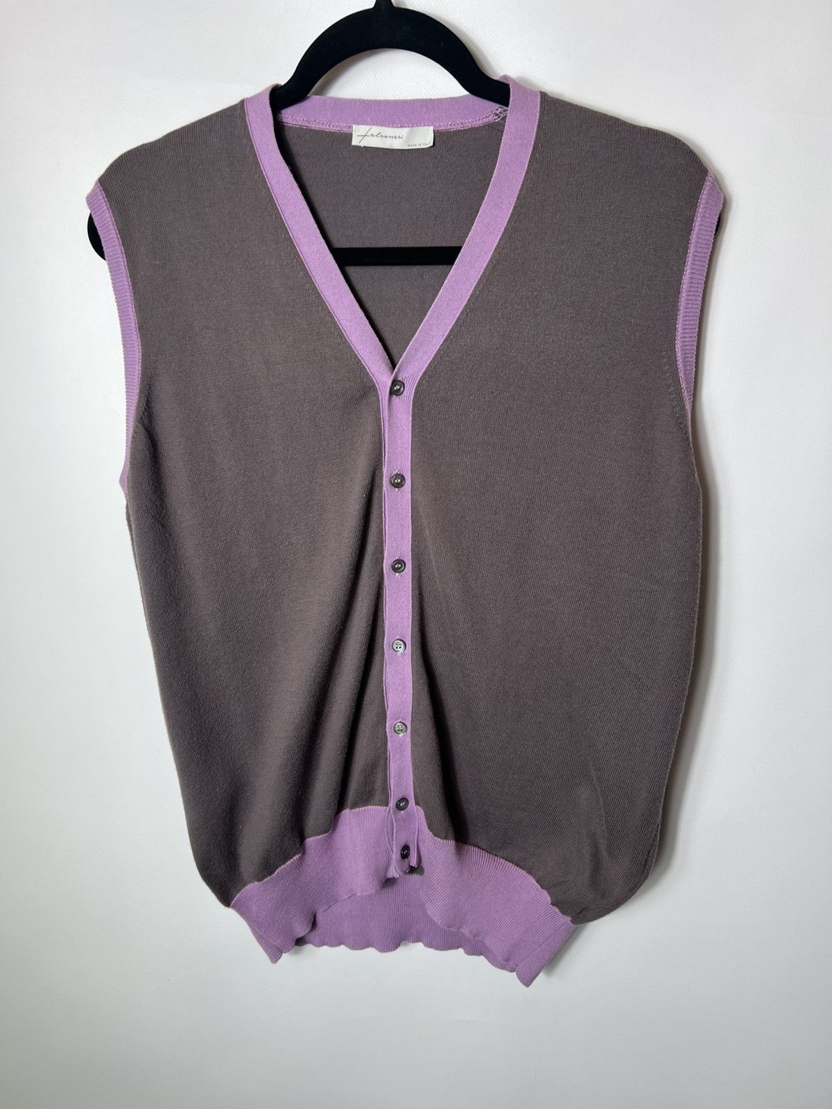 Vintage Vintage luxury designer Falconeri Button up Vest Size 52 Size US L / EU 52-54 / 3 - 1 Thumbnail