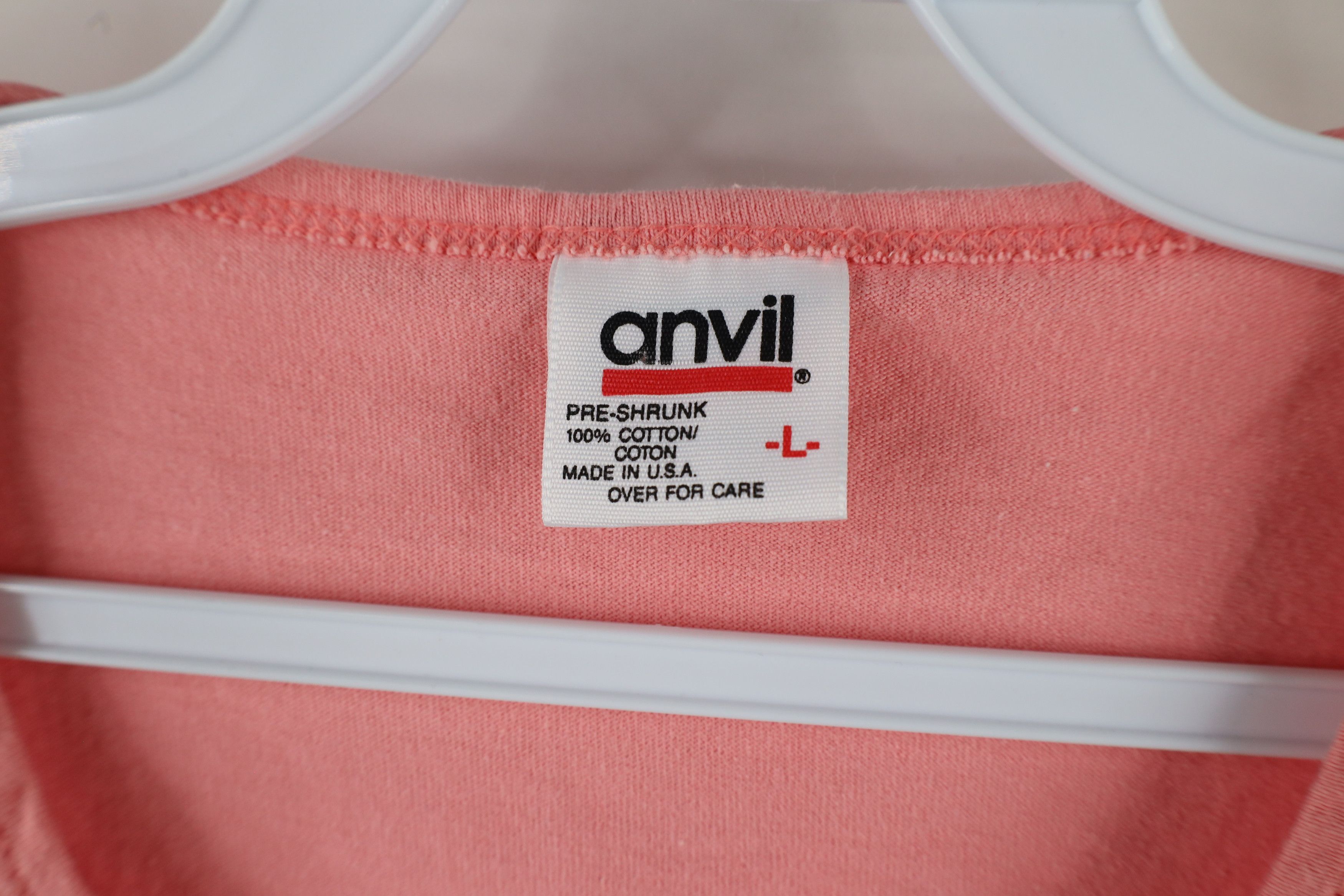 Vintage Vintage 90s Streetwear Spell Rose Flower T-Shirt Pink USA Size L / US 10 / IT 46 - 8 Thumbnail