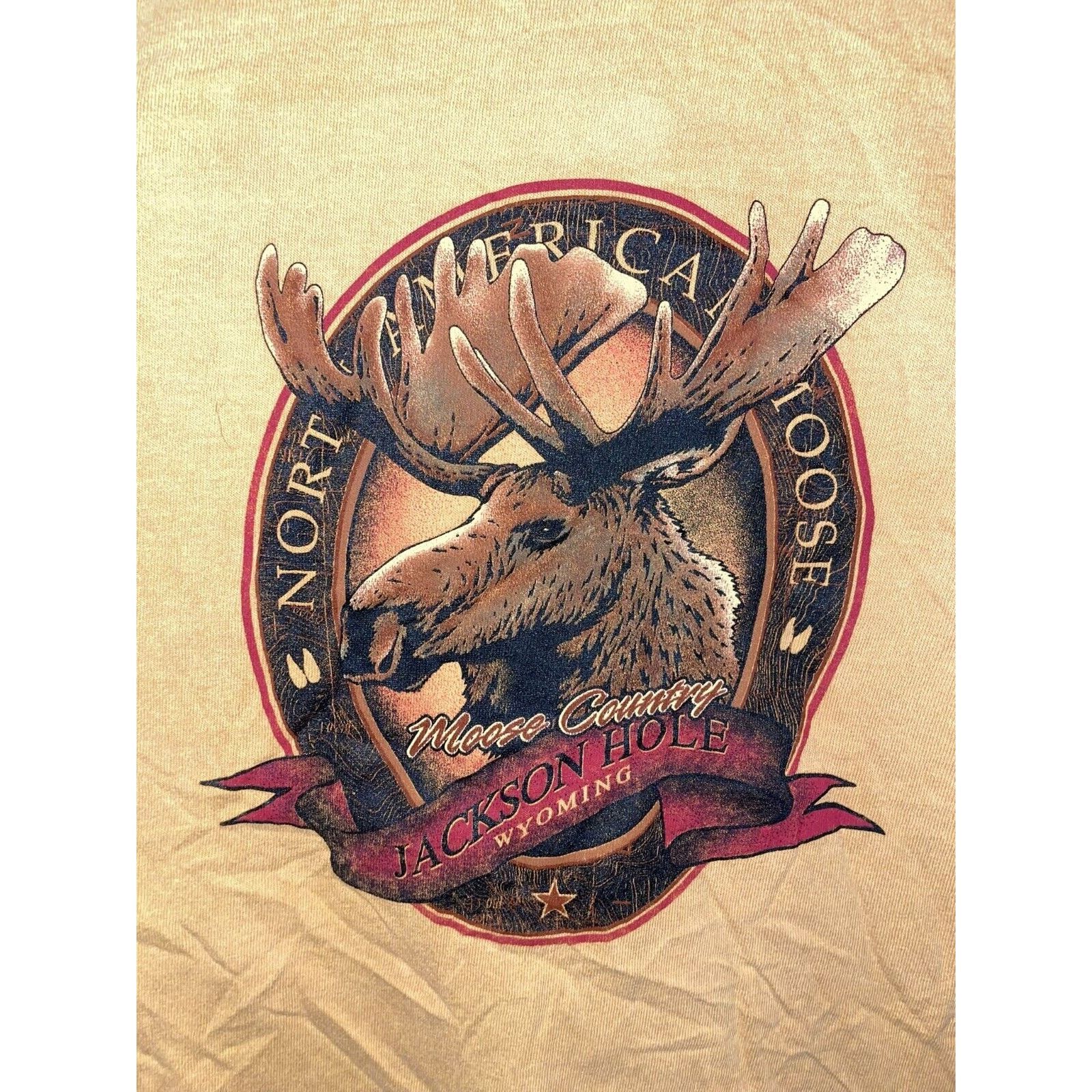Vintage Vintage Moose Shirt North American Animal Jackson Hole 90s Size US XL / EU 56 / 4 - 2 Thumbnail