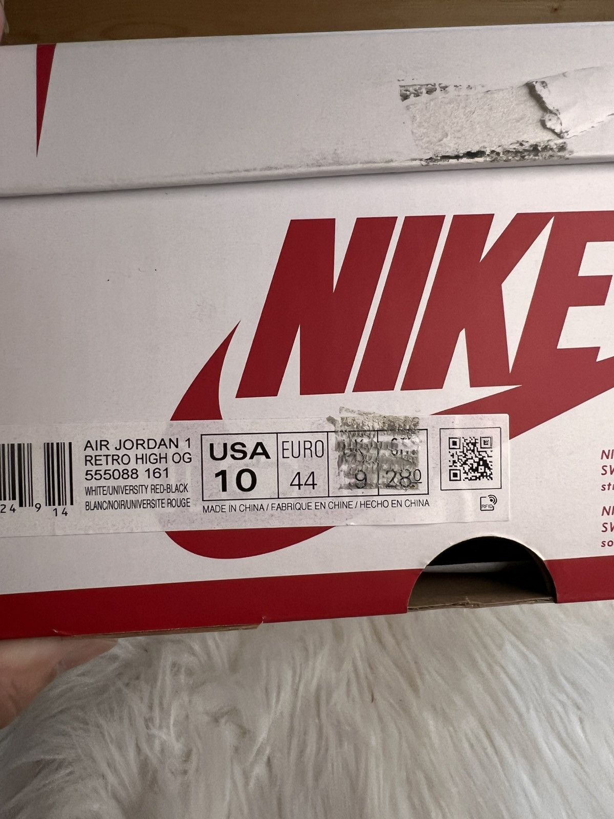 Jordan Brand JORDAN 1 Retro High OG "Heritage" with Defect Size US 10 / EU 43 - 10 Thumbnail