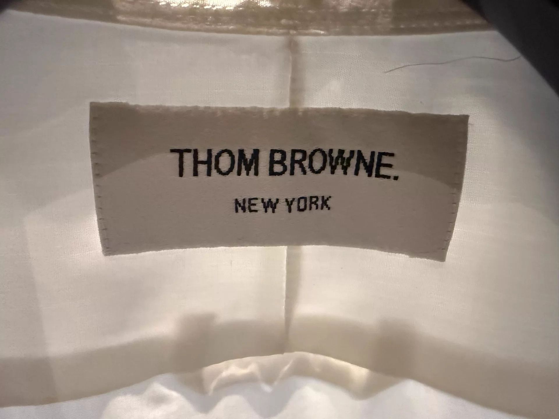 Thom Browne Thom Browne Classic Tri-Color Placket Poplin Shirt Size 0 Size US XS / EU 42 / 0 - 3 Thumbnail