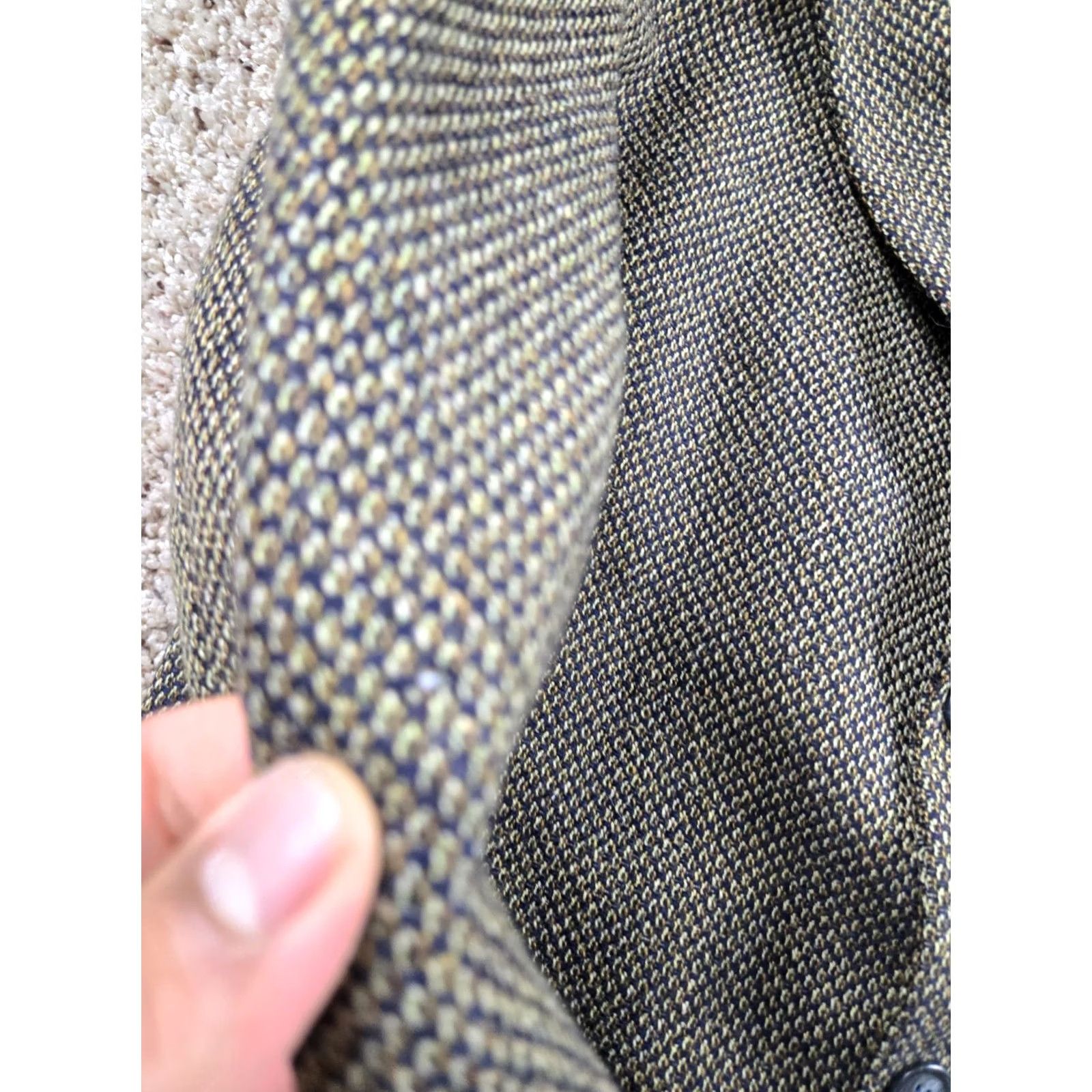 Ermenegildo Zegna Ermenegildo Zegna Blazer Single-Breasted Wool Brown Plaid Notch 3-Button Chest 40 L EU 52 L US Mens Vintage? Size 42R - 5 Thumbnail