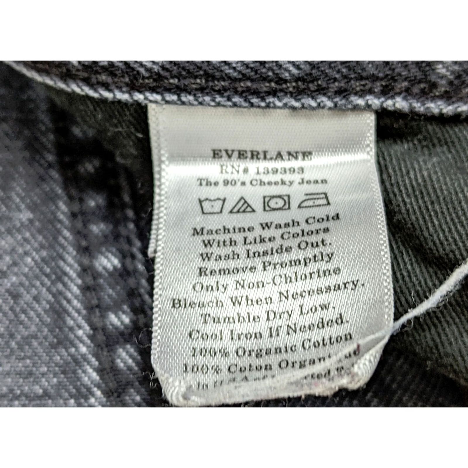 Everlane Everlane 90s Cheeky Jean Womens Gray Denim Button Fly Tapered Jeans Size 24" / US 00 / IT 34 - 7 Thumbnail