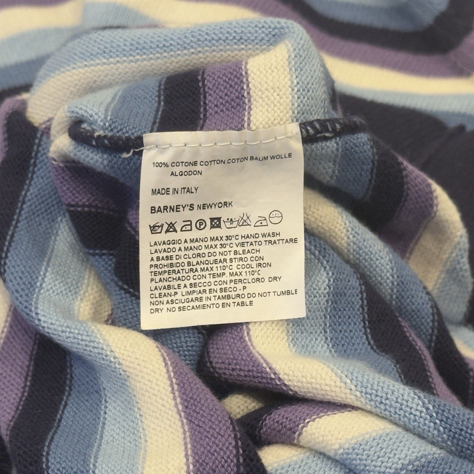 Barneys New York Barney’s New York Men’s Striped Cotton Sweater Size XL Size US XL / EU 56 / 4 - 4 Thumbnail