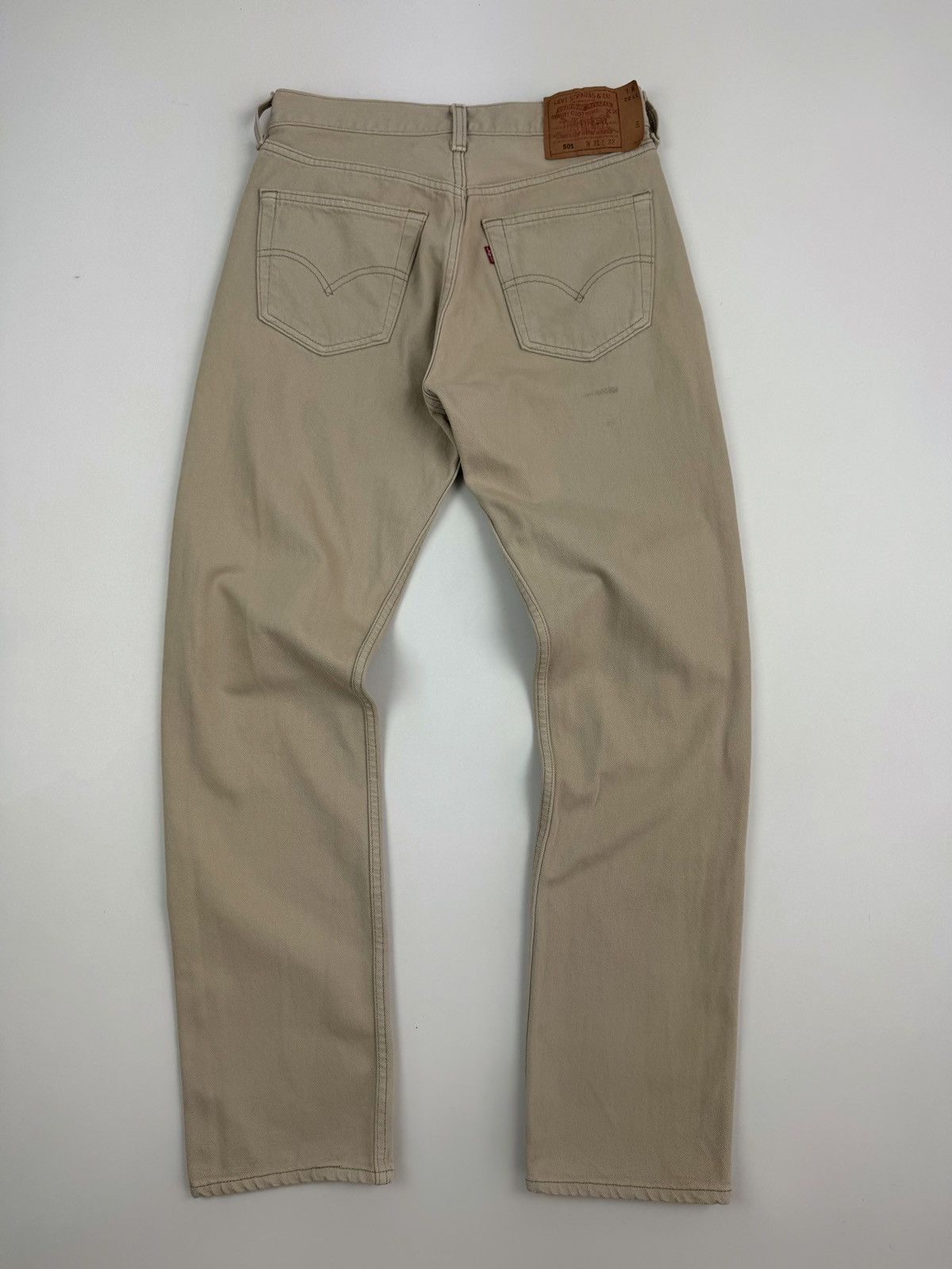 Levi's 1990’s Vintage Levi’s 501 Beige Jeans Made in USA Size US 31 - 12 Thumbnail