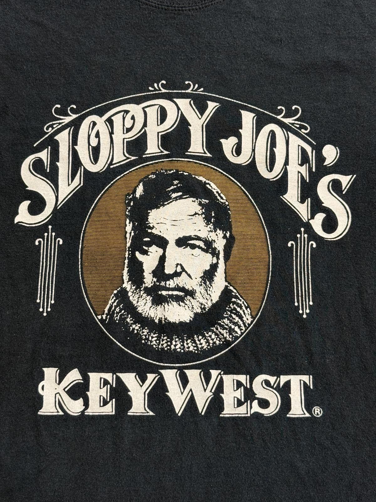 Gildan Faded Ernest Hemingway T-shirt Sloppy Joe's Bar Keywest - L Size US L / EU 52-54 / 3 - 3 Thumbnail