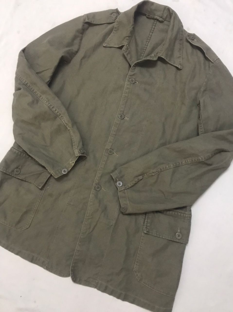 Vintage Vintage 60s 70s Swedish Army Chore Coat Size US L / EU 52-54 / 3 - 5 Thumbnail