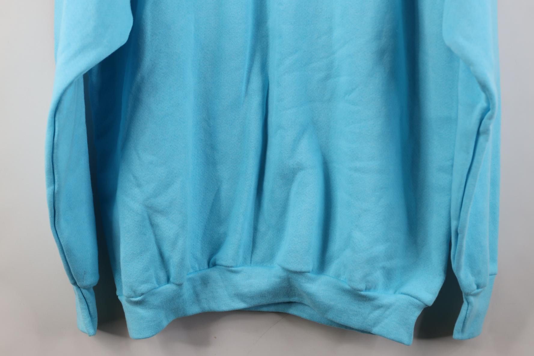 Vintage Vintage 90s Streetwear Raglan Crewneck Sweatshirt Blue USA Size XL / US 12-14 / IT 48-50 - 11 Thumbnail