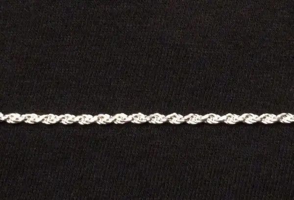 Other Solid Silver Chain Rope Chain 20in 2mm 925 Italy Size ONE SIZE - 8 Thumbnail