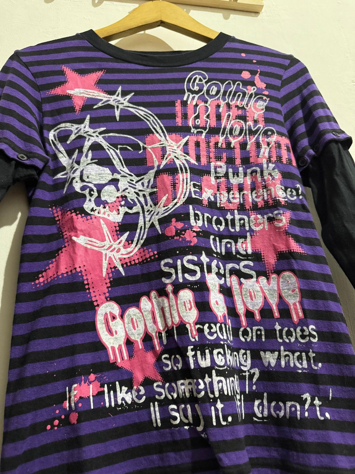 Hysteric Glamour × If Six Was Nine × Japanese Brand Y2k Jhoney double layer ifsixwasnine Long sleeve Size US S / EU 44-46 / 1 - 3 Thumbnail