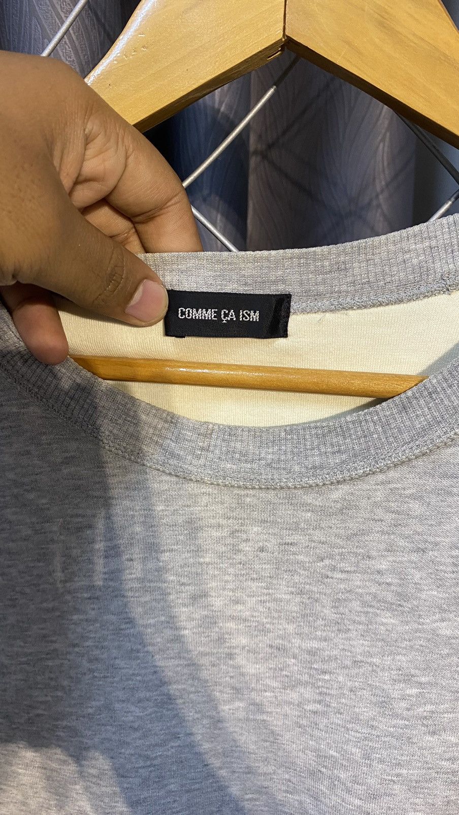 Comme Ca Ism × Designer × Japanese Brand COMME CA ISM EMBROIDERY SWEATSHIRT MEDIUM GREY Size M / US 6-8 / IT 42-44 - 4 Thumbnail