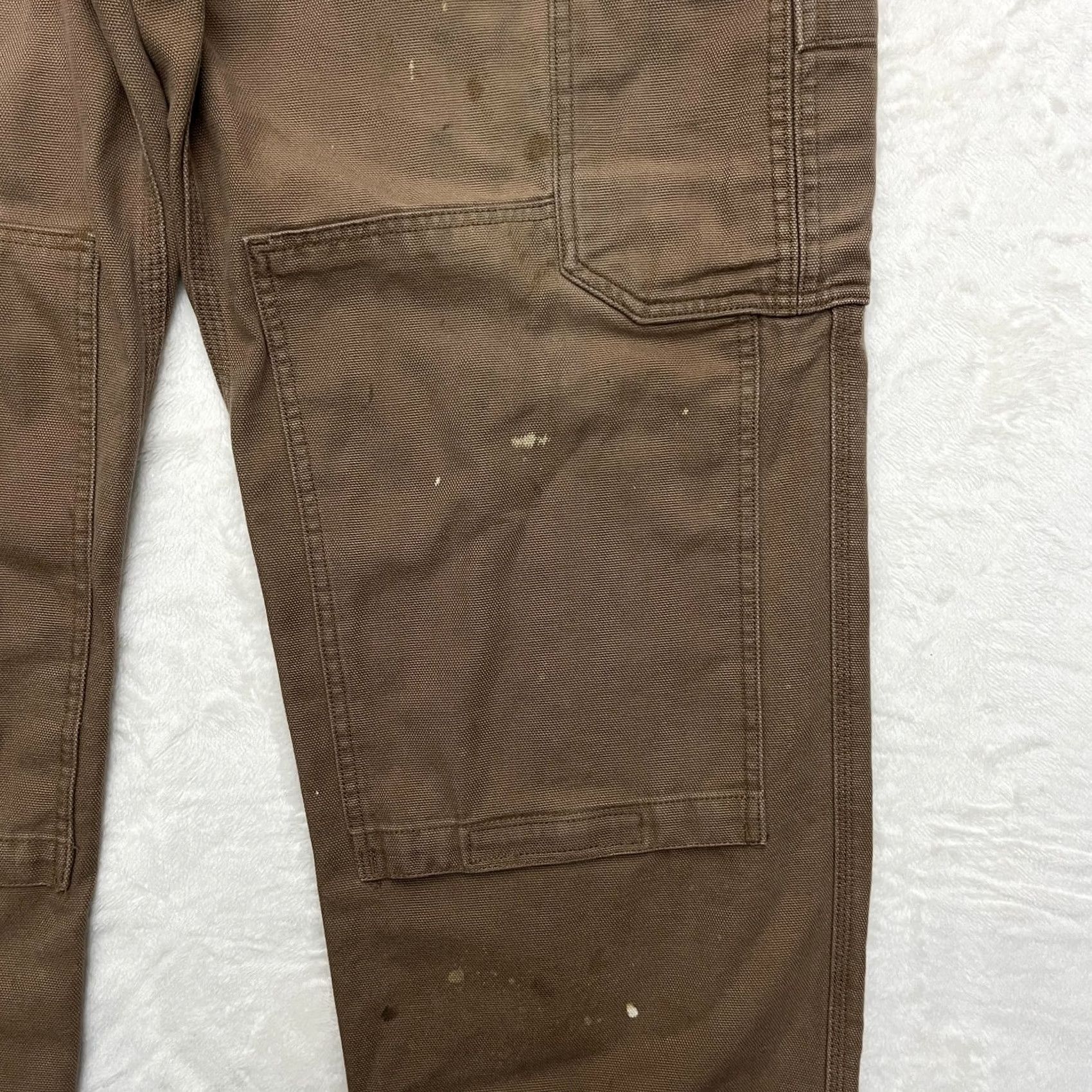 Vintage Duluth Trading Double Knee Pants Jeans Mens 38x30 Cargo Brown Cotton Workwear Size US 38 / EU 54 - 5 Thumbnail