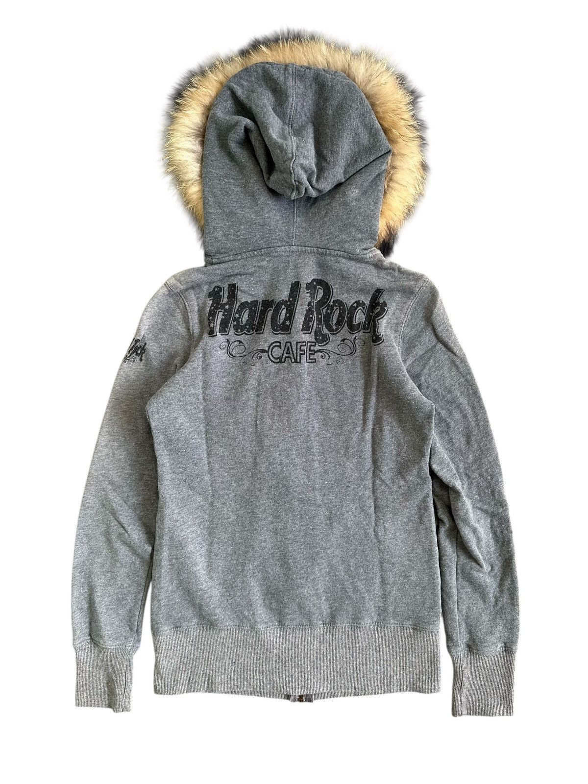 Hard Rock Cafe 2000s HARD ROCK CAFE FUR ZIP HOODIE IFSIXWASNINE LGB STYLE Size XS / US 0-2 / IT 36-38 - 2 Thumbnail