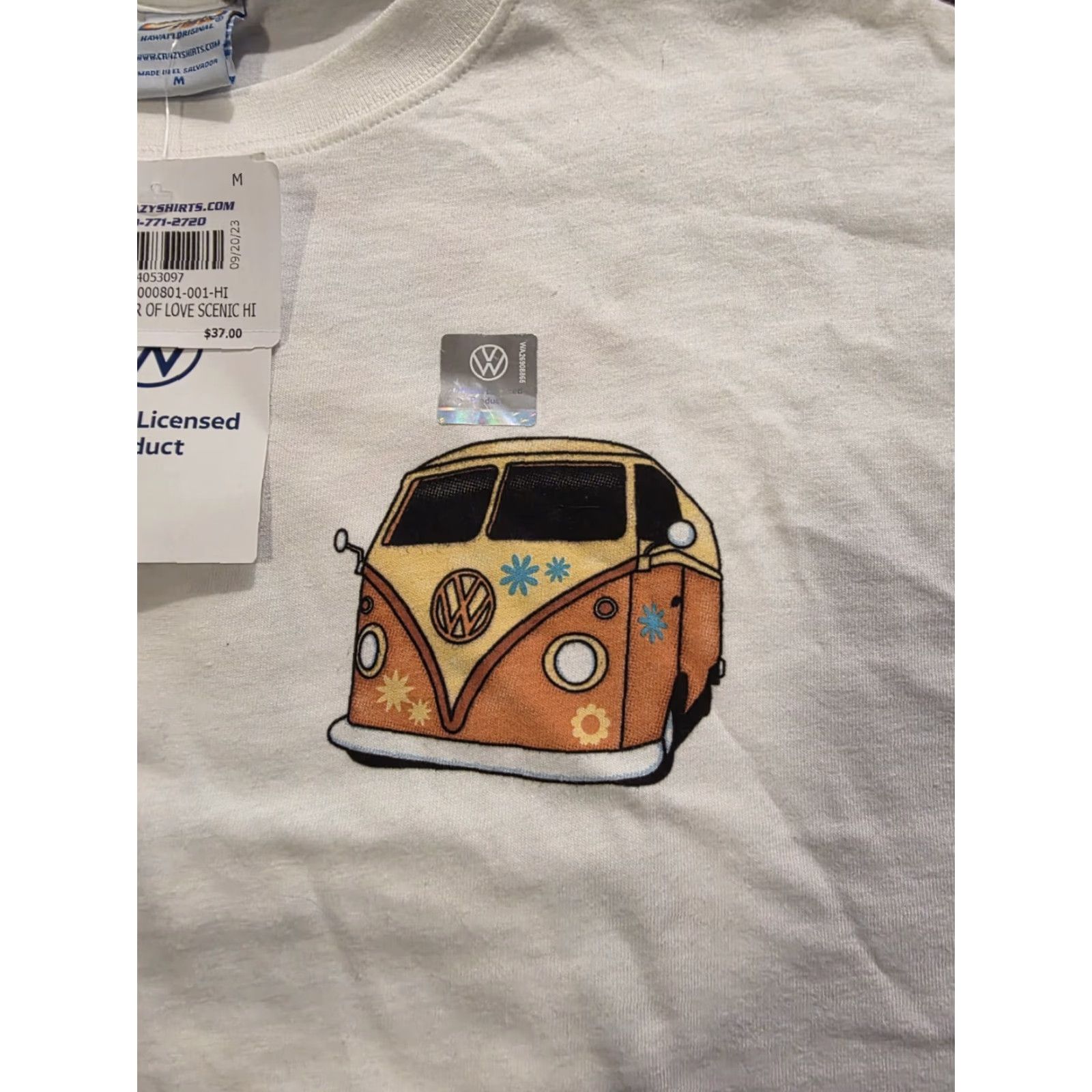 Vintage VINTAGE Volkswagen x Crazy Shirts Summer of Love Hawaii T Shirt White Adult Medium NWT Size US M / EU 48-50 / 2 - 4 Thumbnail