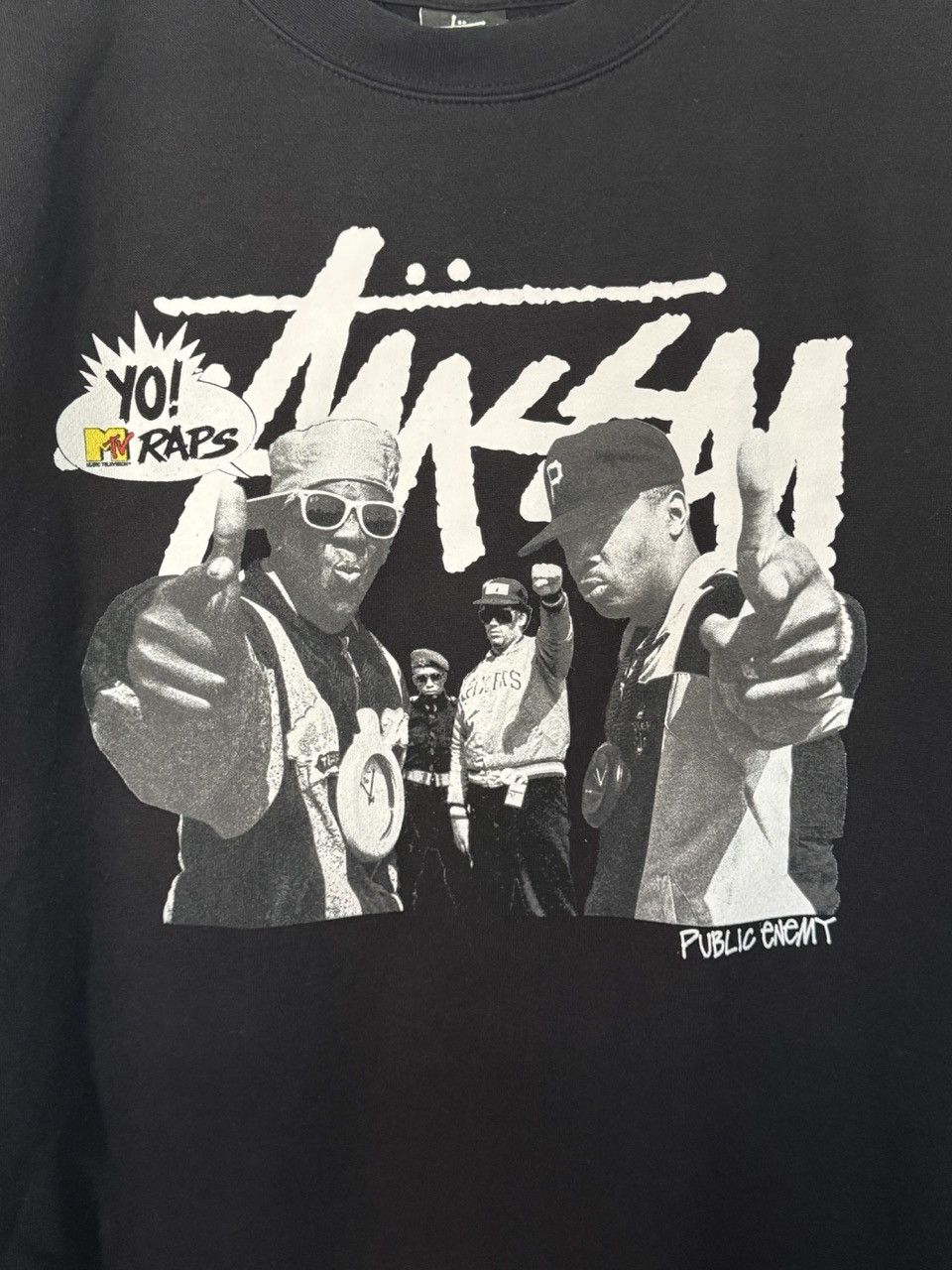 Stussy Vintage Public Enemy Yo MTV Raps Sweatshirt Size US XL / EU 56 / 4 - 2 Thumbnail