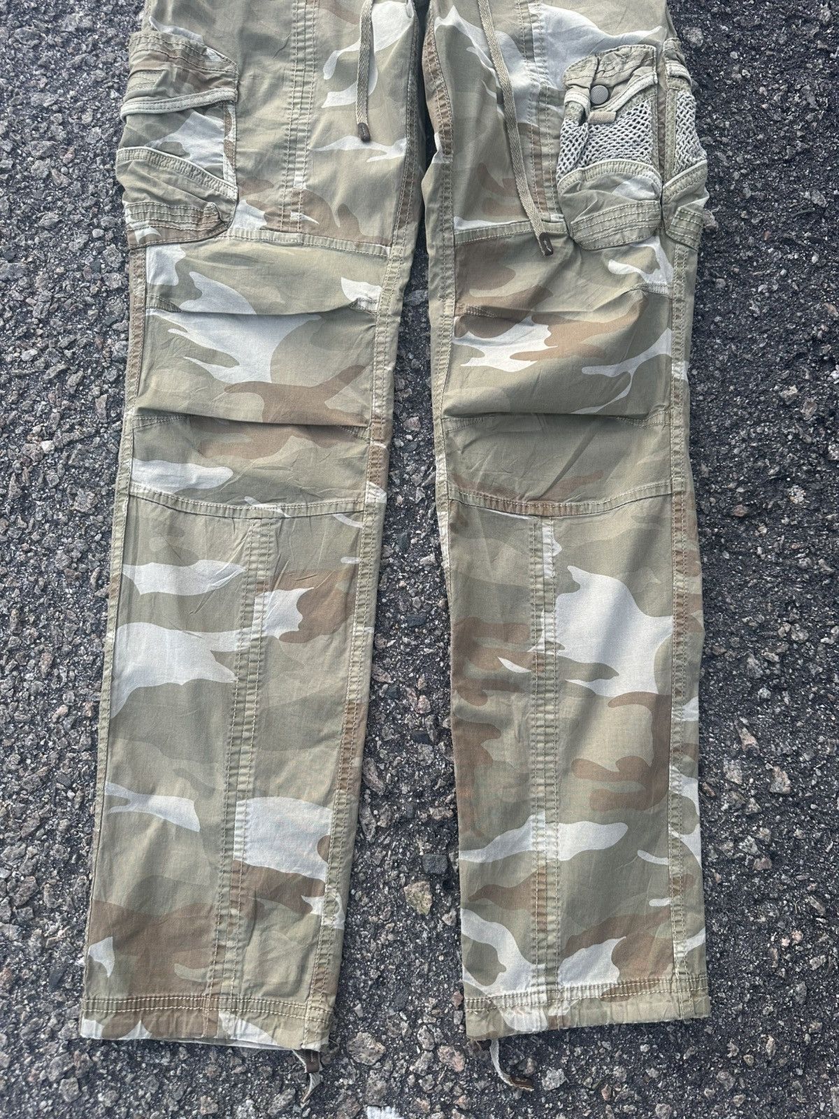 GOA G.O.A Goa Drawstring Flared Cargo Pants Size US 28 / EU 44 - 5 Thumbnail