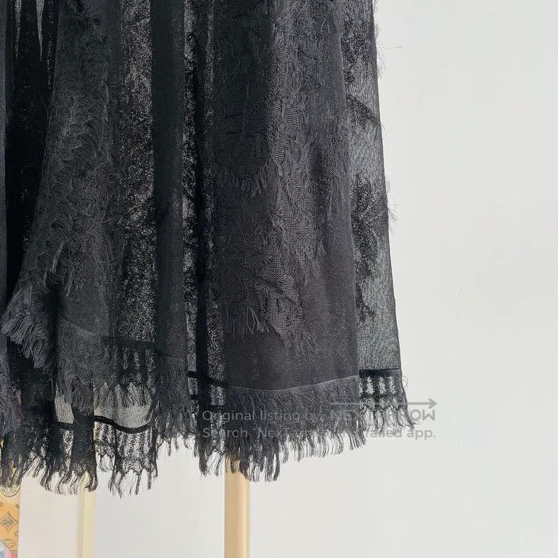 Dior Dior Black lace mesh skirt Size 25" / US 0 / IT 36 - 4 Thumbnail