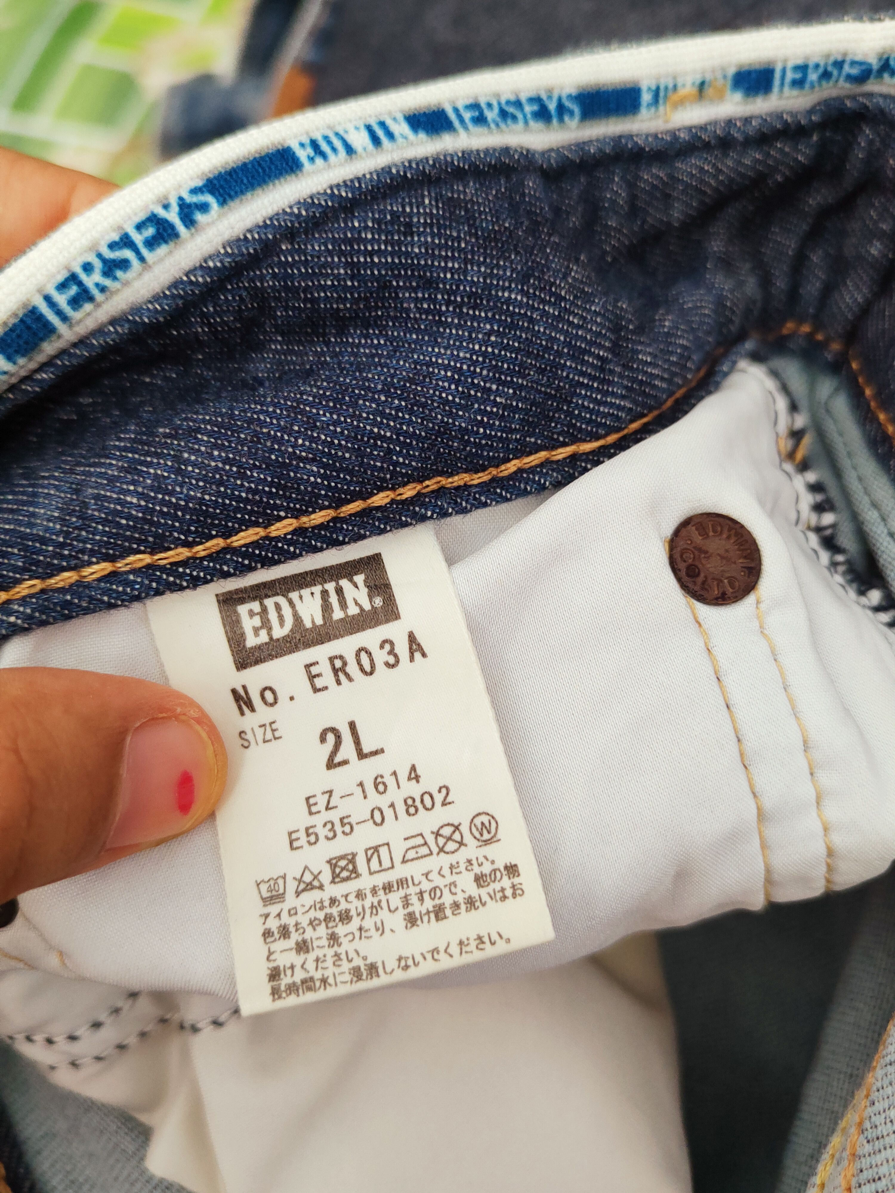 Edwin Edwin Jerseys Navy Distressed Ripped Soft Jeans #W937 Size US 38 / EU 54 - 16 Thumbnail