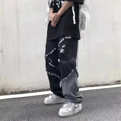 Jean Hayakawa x Moe Loose wide-leg vintage distressed jeans y2k Size US 32 / EU 48 - 1 Thumbnail
