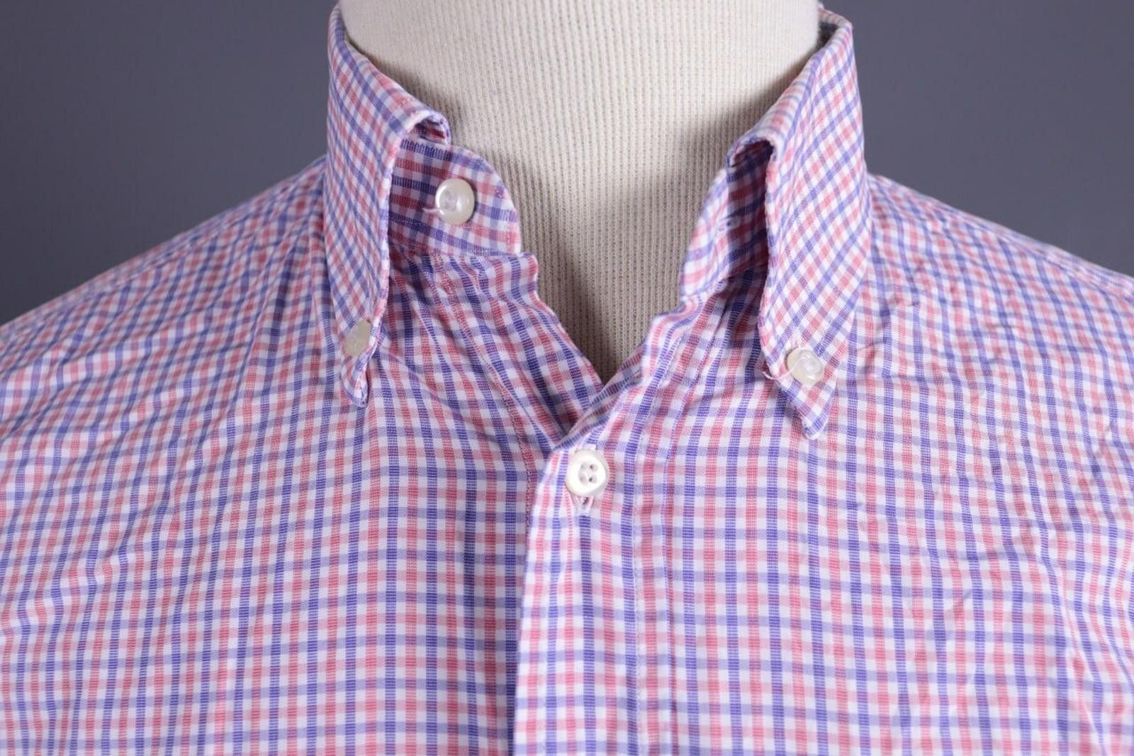 Designer Boggi Milano 2/100' Doppio Ritorto Down Shirt Size 41 / 16 Size US M / EU 48-50 / 2 - 5 Thumbnail