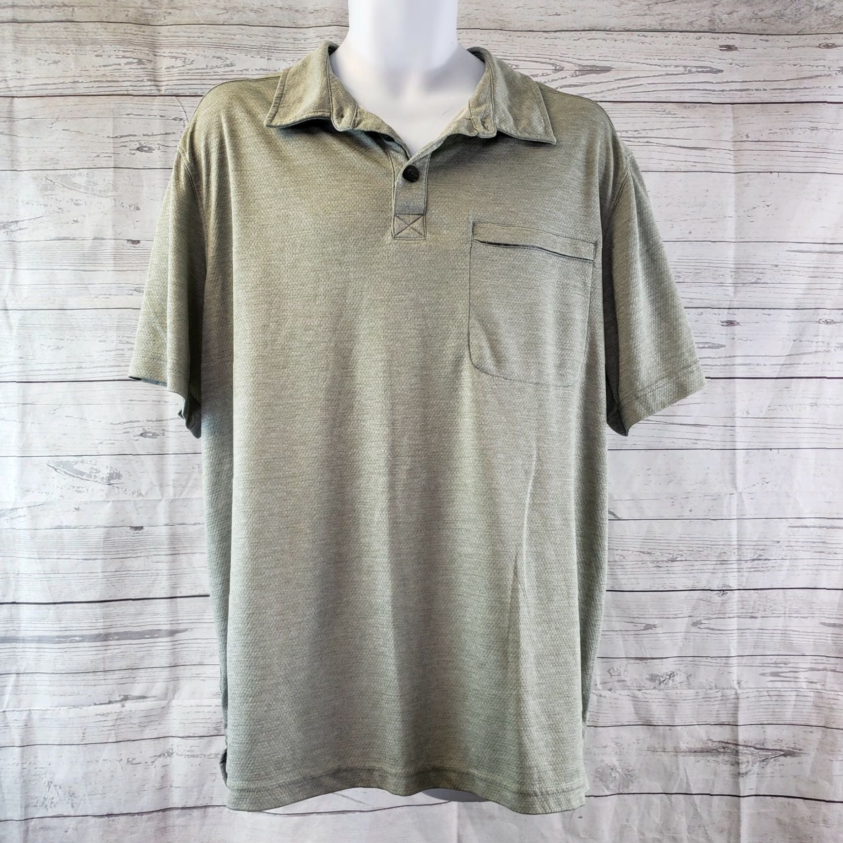 Vintage Duluth Mens Polo Shirt L Gray Short Sleeve Pockets Chest Zipper Collared Vintage No Size US L / EU 52-54 / 3 - 2 Thumbnail