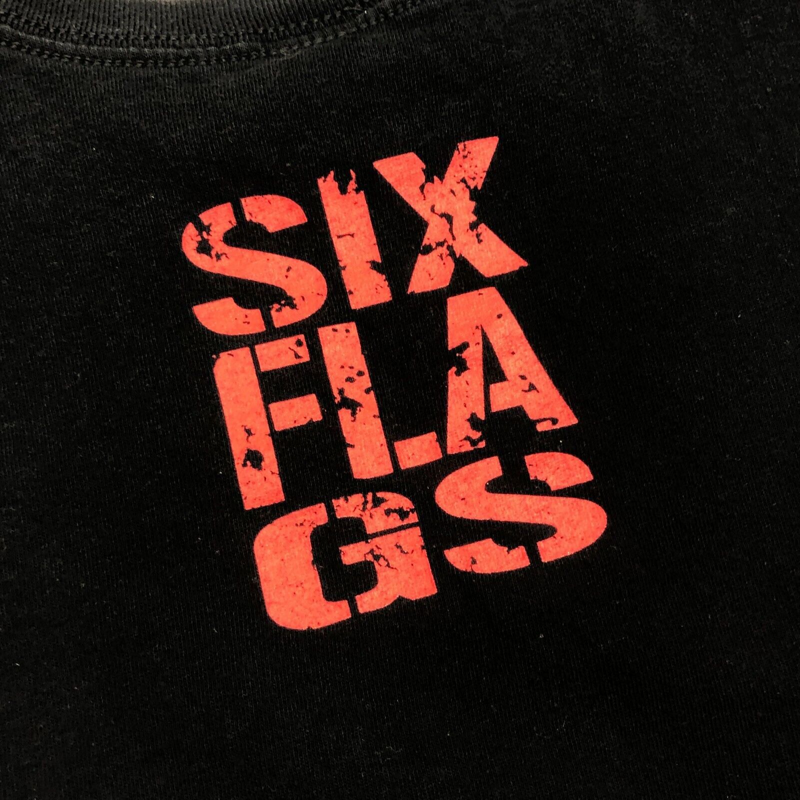 Vintage Six Flags Justice League Superman Batman Superhero Black Tee Size US L / EU 52-54 / 3 - 6 Thumbnail