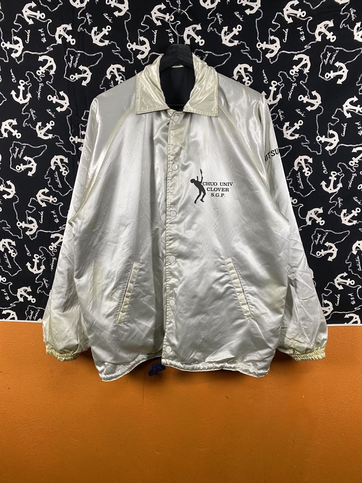 Vintage Vintage Chuo University Clover Tennis Team Coach Jacket Size US M / EU 48-50 / 2 - 11 Thumbnail