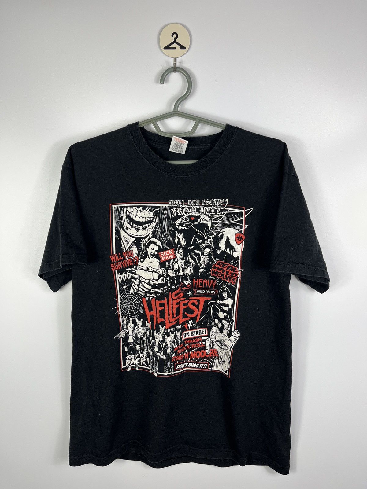 Band Tees Vintage Hellfest 2011 Rock Festival T-Shirt Size US L / EU 52-54 / 3 - 1 Thumbnail