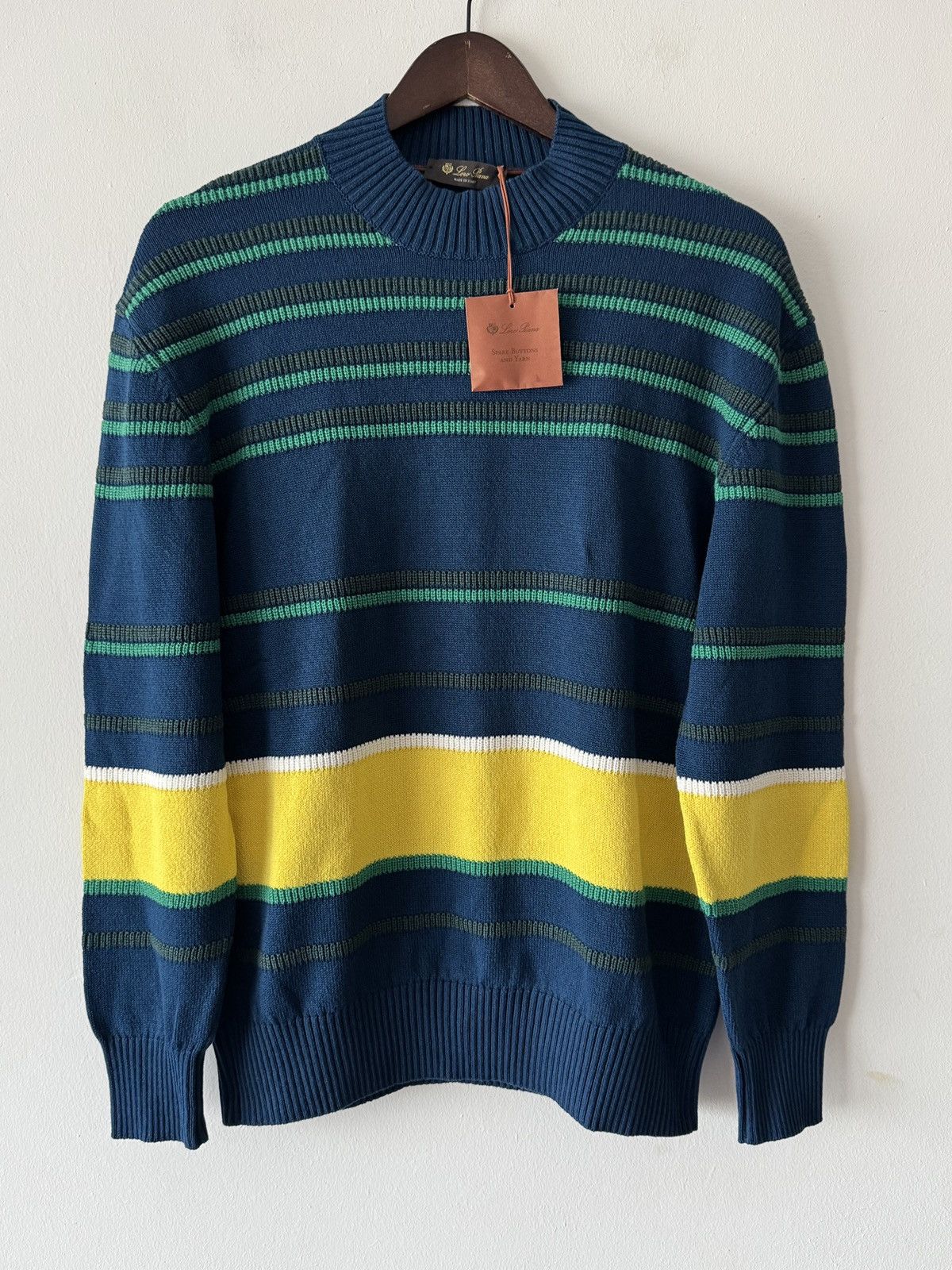 Loro Piana 🔥🔥 Loro Piana Girocollo Chilton Cotton Sweater Size US L / EU 52-54 / 3 - 1 Thumbnail