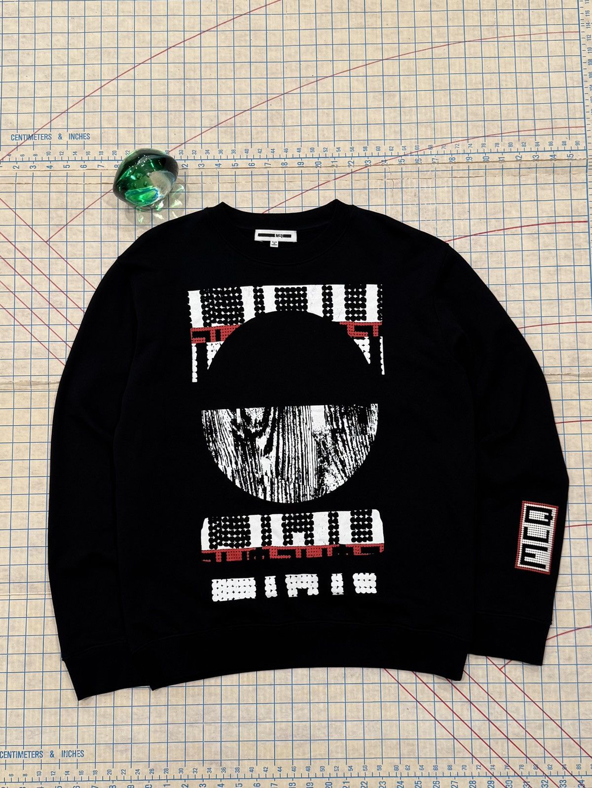 MCQ McQ Alexander McQueen Squared Circle Graphic Crewneck Large Size US L / EU 52-54 / 3 - 3 Thumbnail