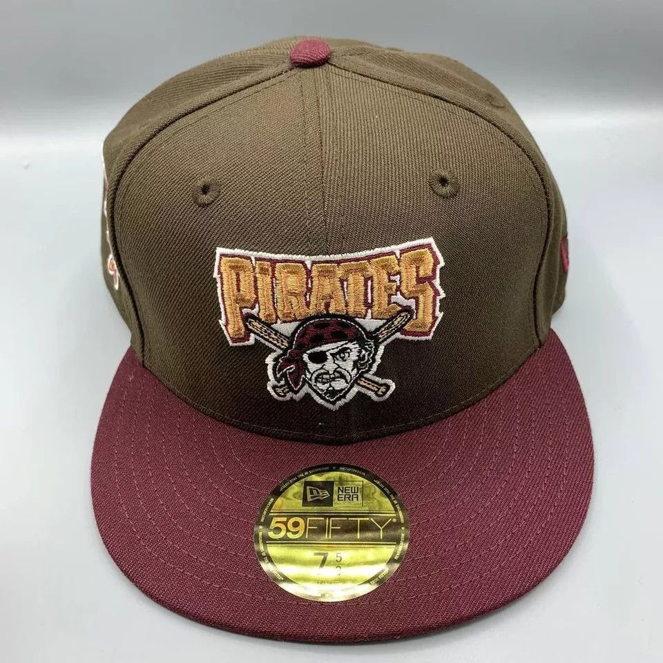 New Era Pittsburgh Pirates Hat Men 7 5/8 59Fifty New Era Fitted Cap Size ONE SIZE - 2 Thumbnail