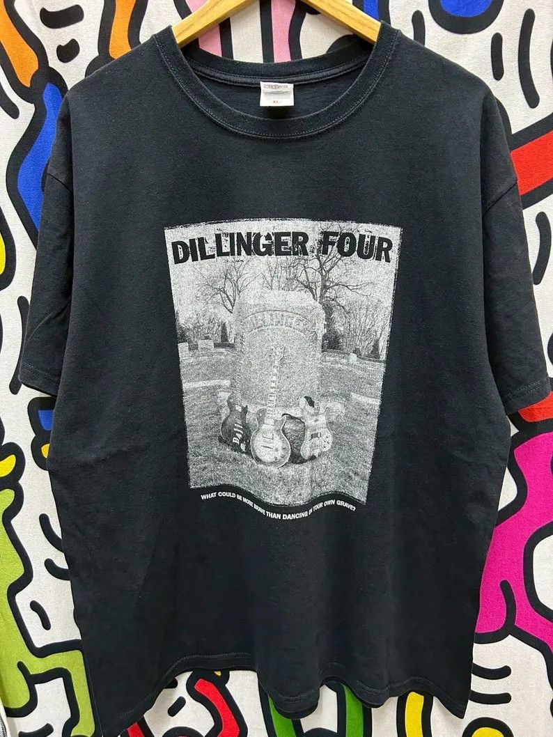 Vintage Vintage 2000s Dillinger Four Band tshirt size XL Size US XL / EU 56 / 4 - 2 Thumbnail