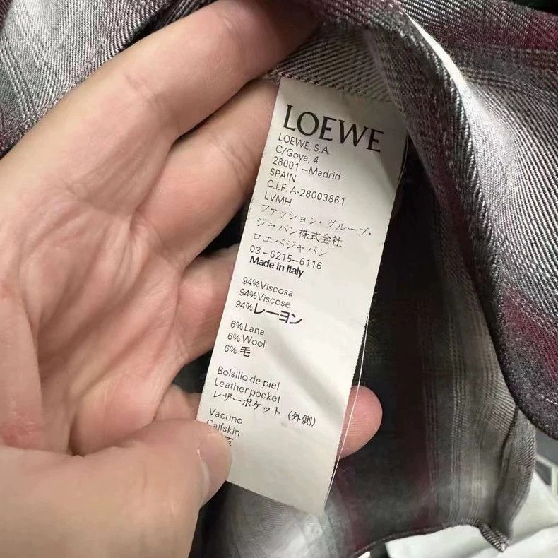 Loewe loewe Long-sleeved checked shirt 2506-Nextarrow Size US M / EU 48-50 / 2 - 4 Thumbnail