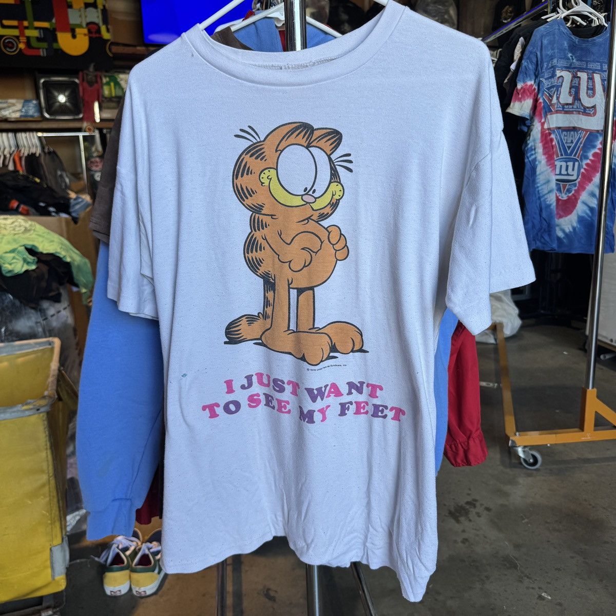Garfield Tシャツ　ヴィンテージ　1978 Vintage Chicago Garfield Men's XL T-shirt 1978 - Etsy