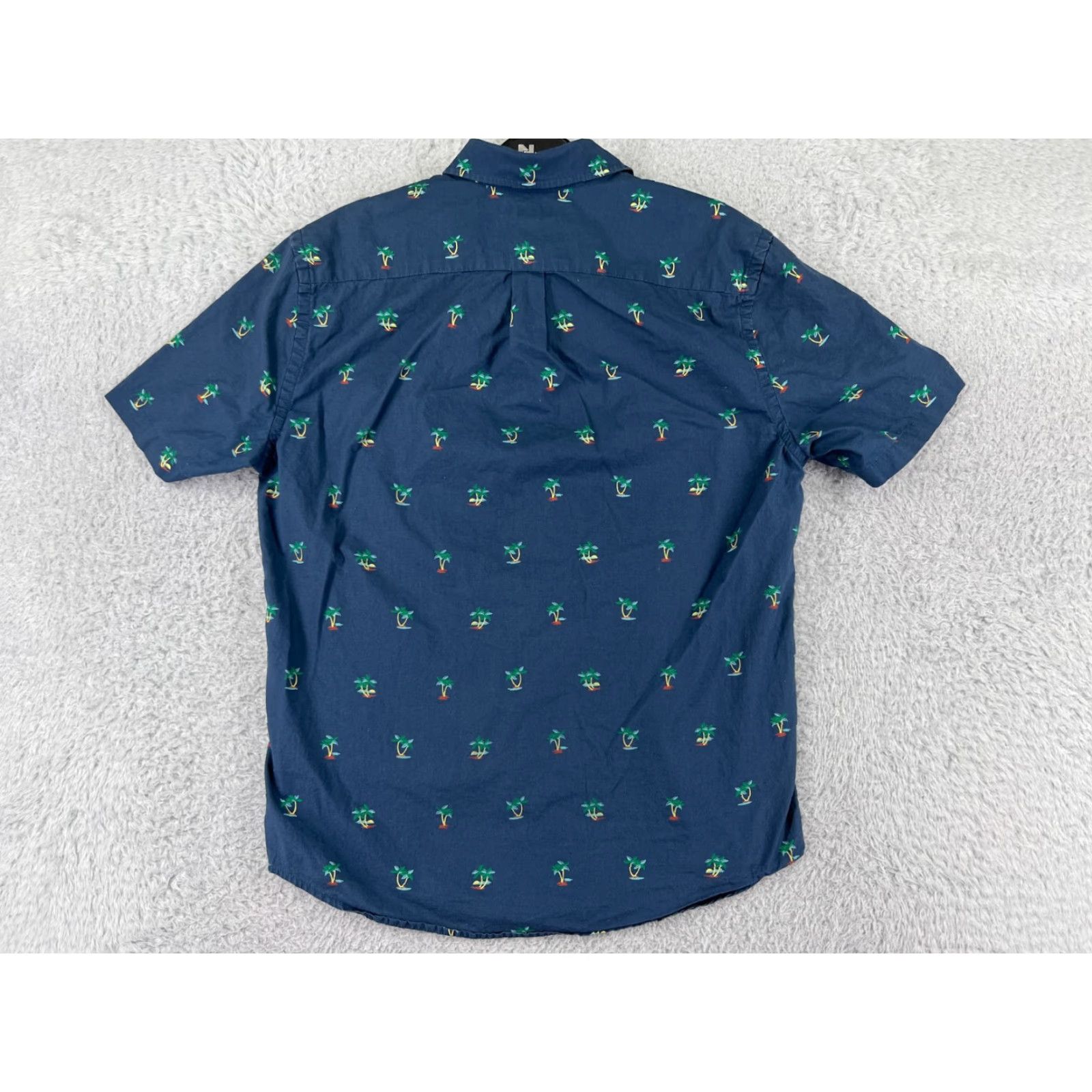 Gap Gap Button-Up Shirt Mens Medium Blue Palm Tree All Over Print AOP 100% Cotton Casual Workwear Col Size US M / EU 48-50 / 2 - 2 Thumbnail