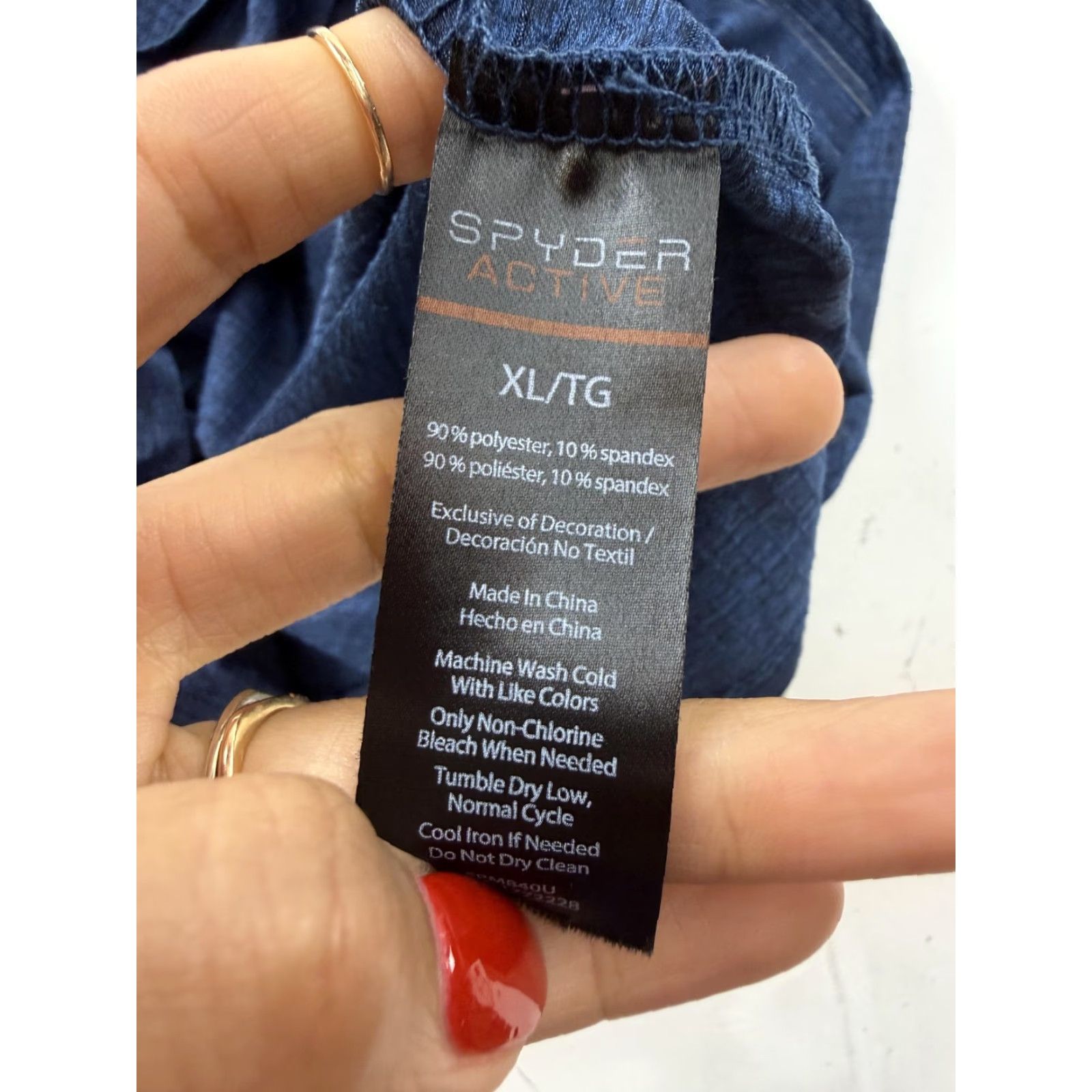 Spyder Spyder Active Pullover Mens XL Blue Quarter Zip Long Sleeve Shirt Athletic Size US XL / EU 56 / 4 - 5 Thumbnail