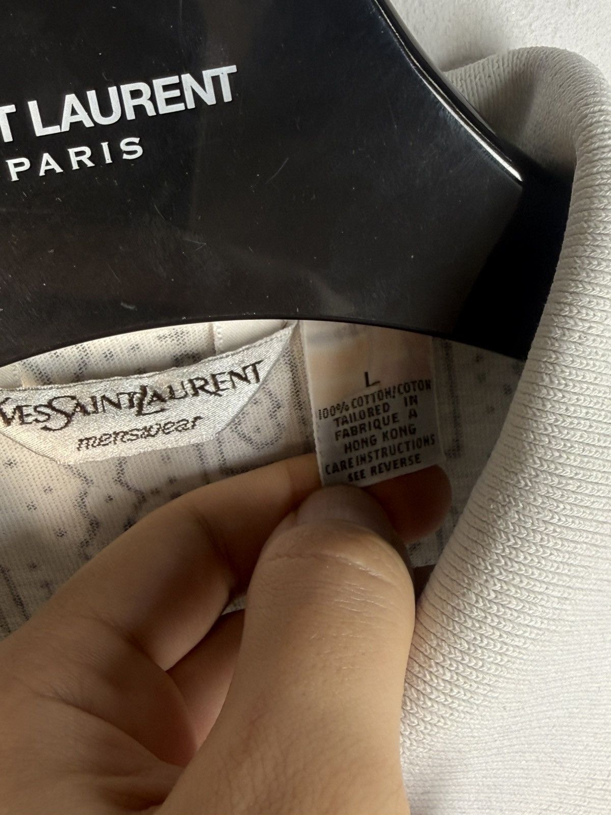 Yves Saint Laurent 90s YSL Polo Super Soft Button Up T-Shirt Vintage Shirt y2k Size US L / EU 52-54 / 3 - 4 Thumbnail