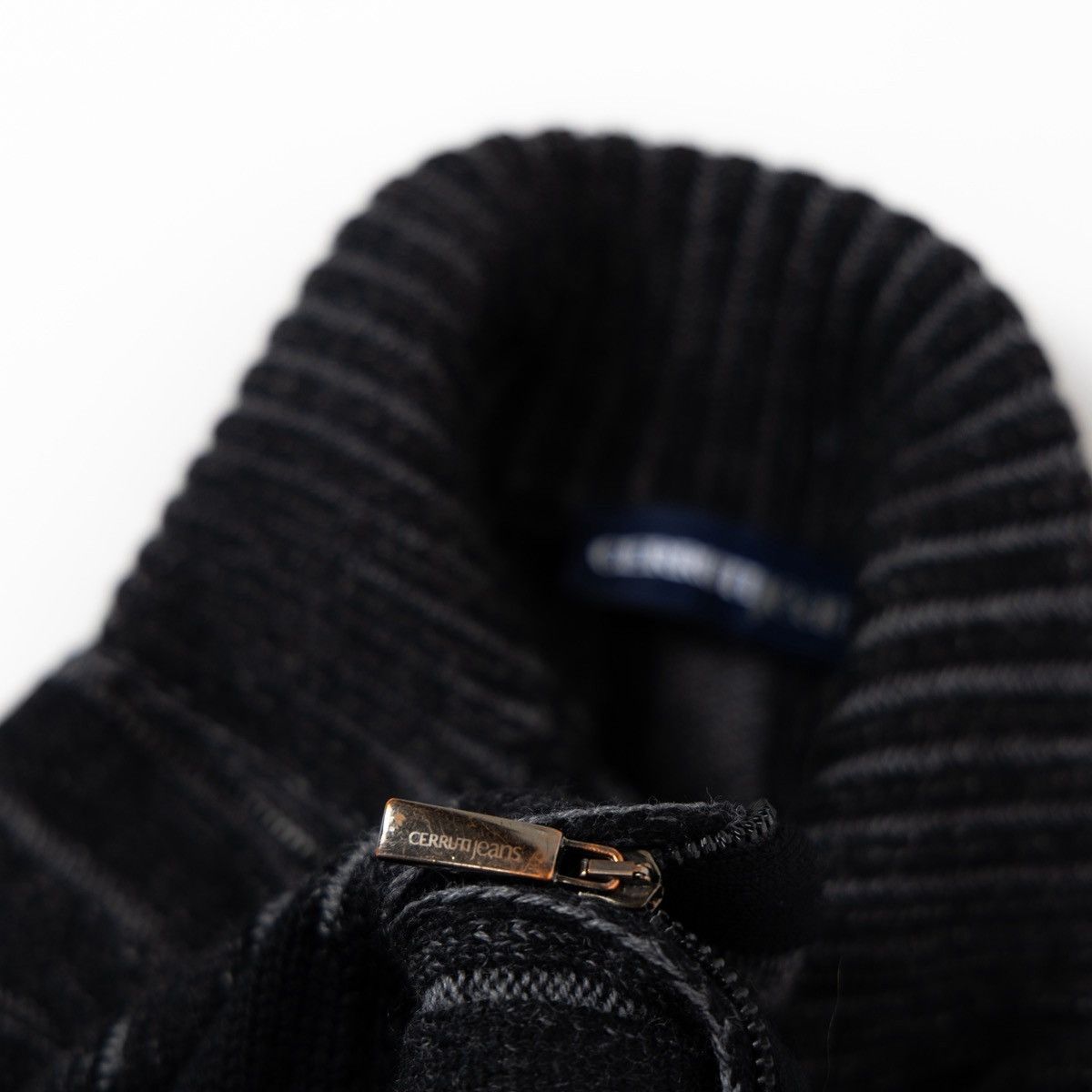 Cerruti 1881 Cerruti Jeans Vintage Sweater Knit Cardigan Black Full Zip Size US M / EU 48-50 / 2 - 5 Thumbnail