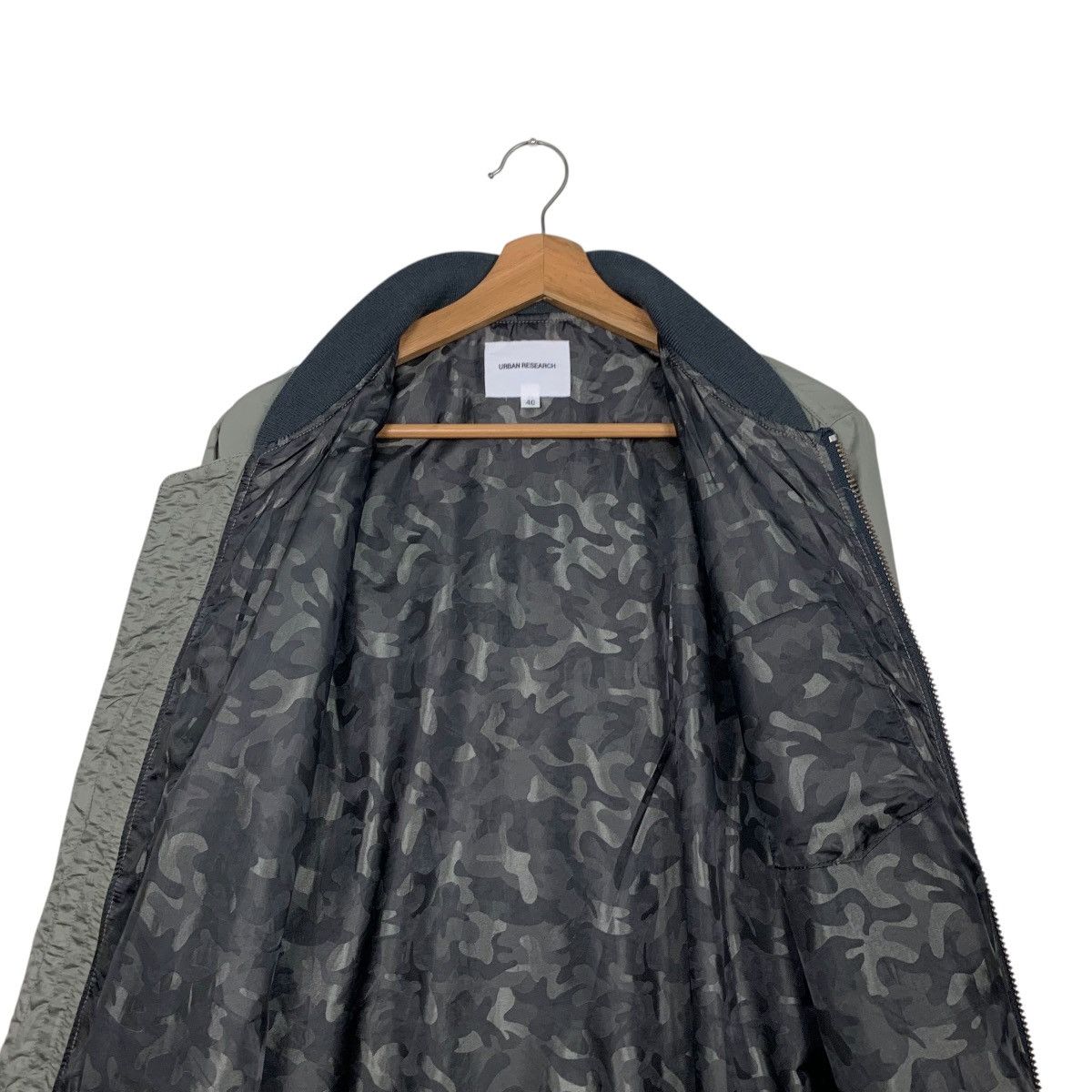 URBAN RESEARCH DOORS URBAN RESEARCH Camo Lined Bomber Jacket #2681-C120 Size US M / EU 48-50 / 2 - 12 Thumbnail