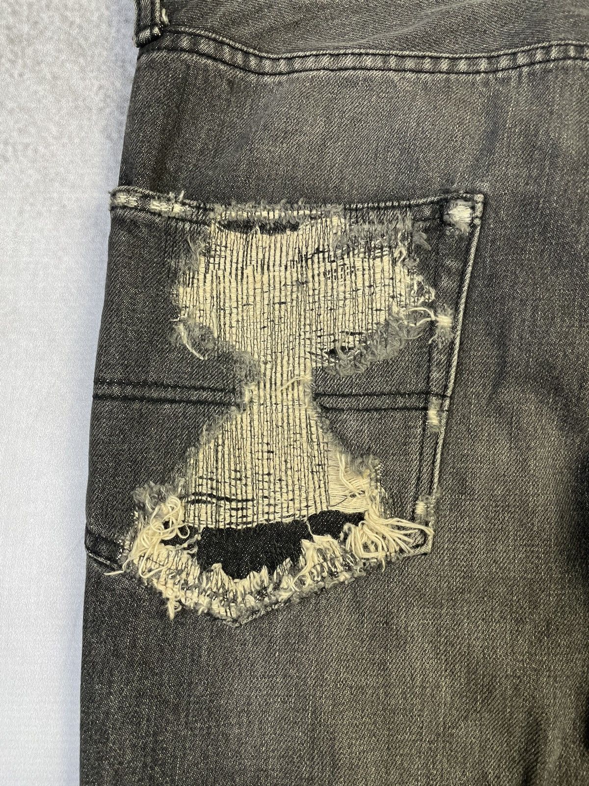 Undercover Undercover AW05 Skull Boro Denim Size US 31 - 10 Thumbnail