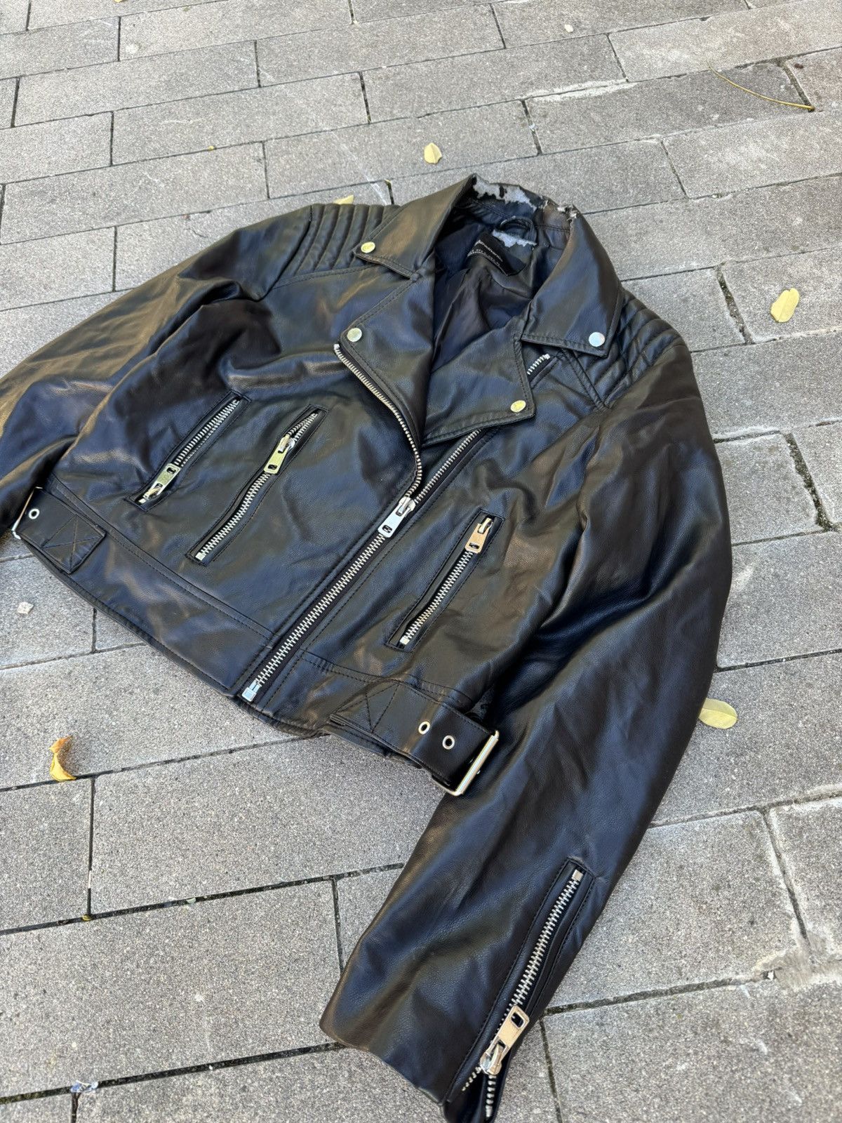 Japanese Brand 00s Japanese Y2k Biker Distressed Jacket If9was6 LGB Style Size L / US 10 / IT 46 - 4 Thumbnail