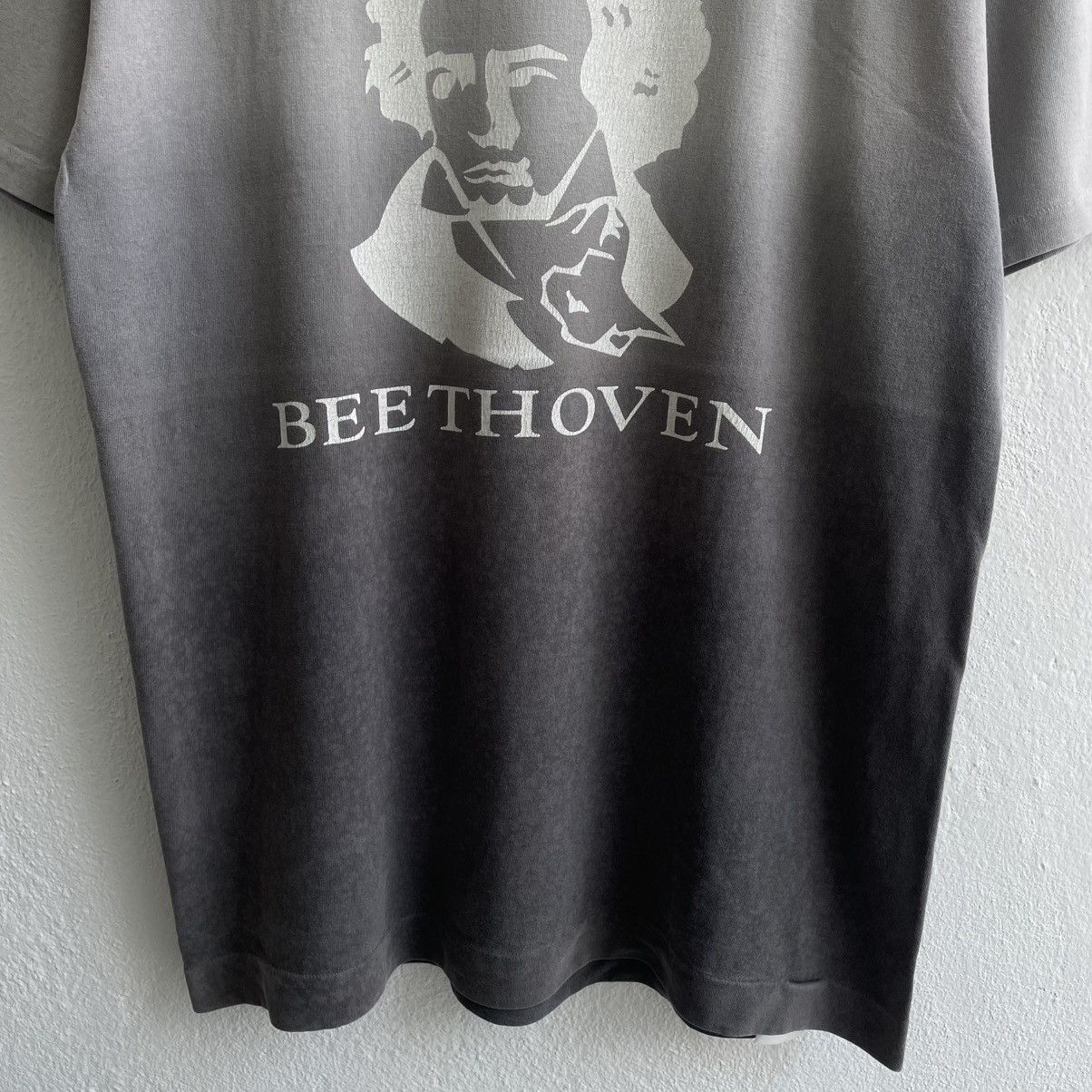 Bape Vintage 00's Distress "Bathing Ape Beethoven Dip Dye" Shirts Size US L / EU 52-54 / 3 - 9 Thumbnail